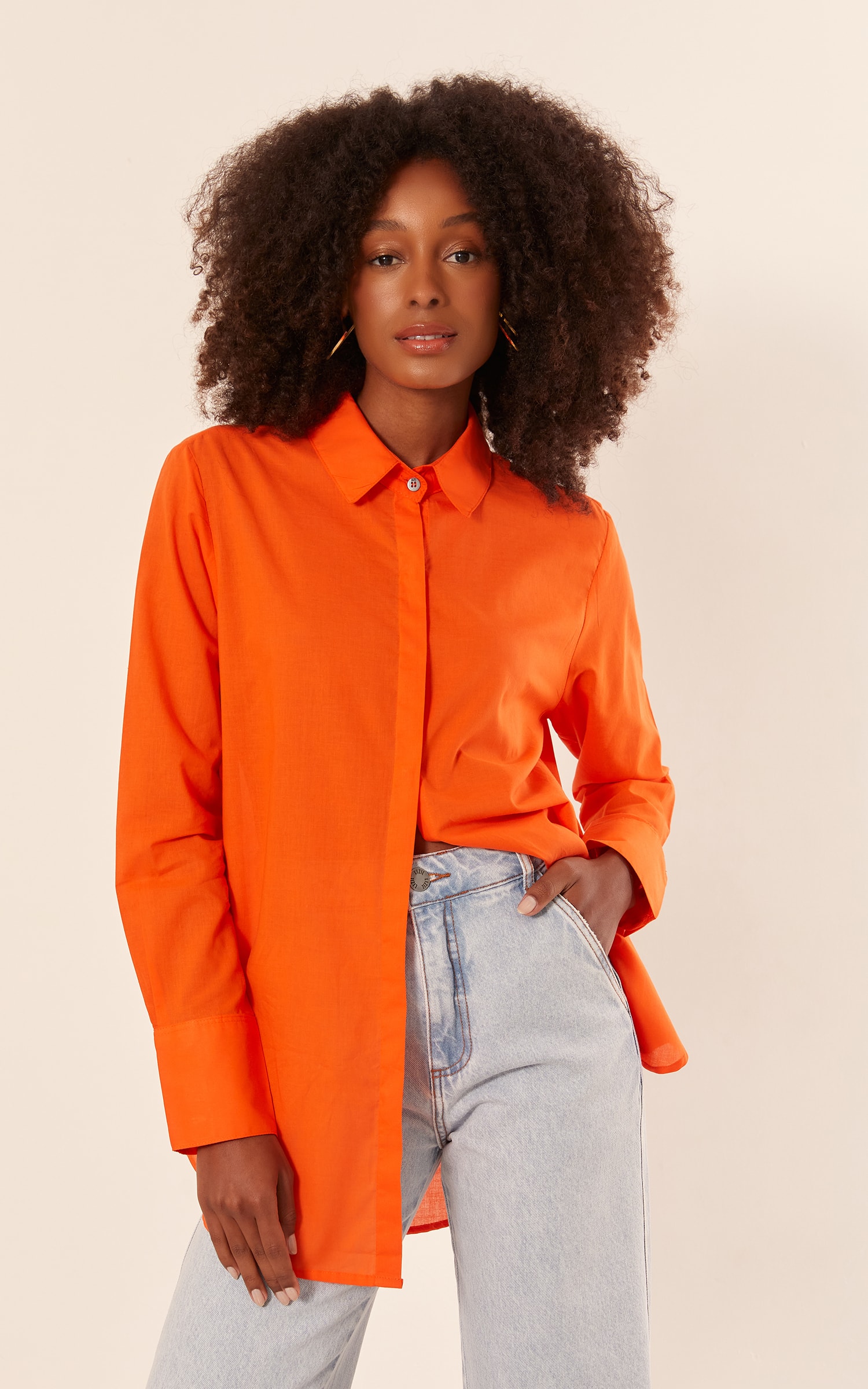 Camisa Basic Algodão Coral