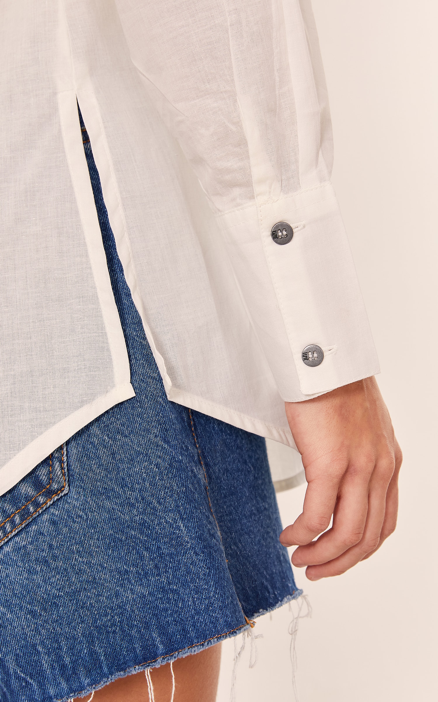 Camisa Basic Algodão Off White