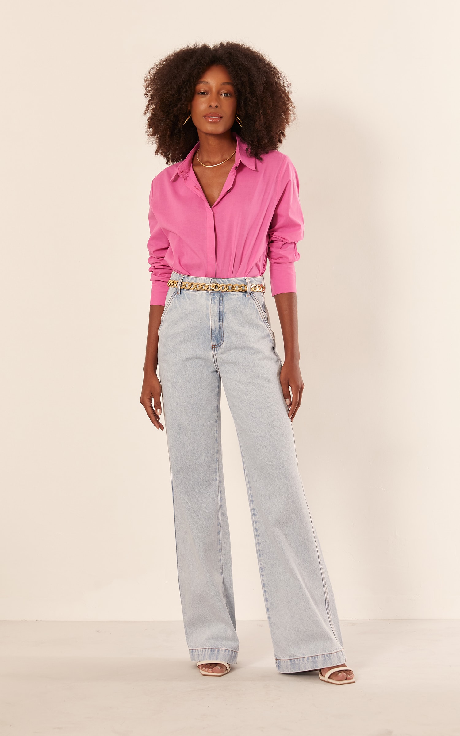 Camisa Basic Algodão Pink