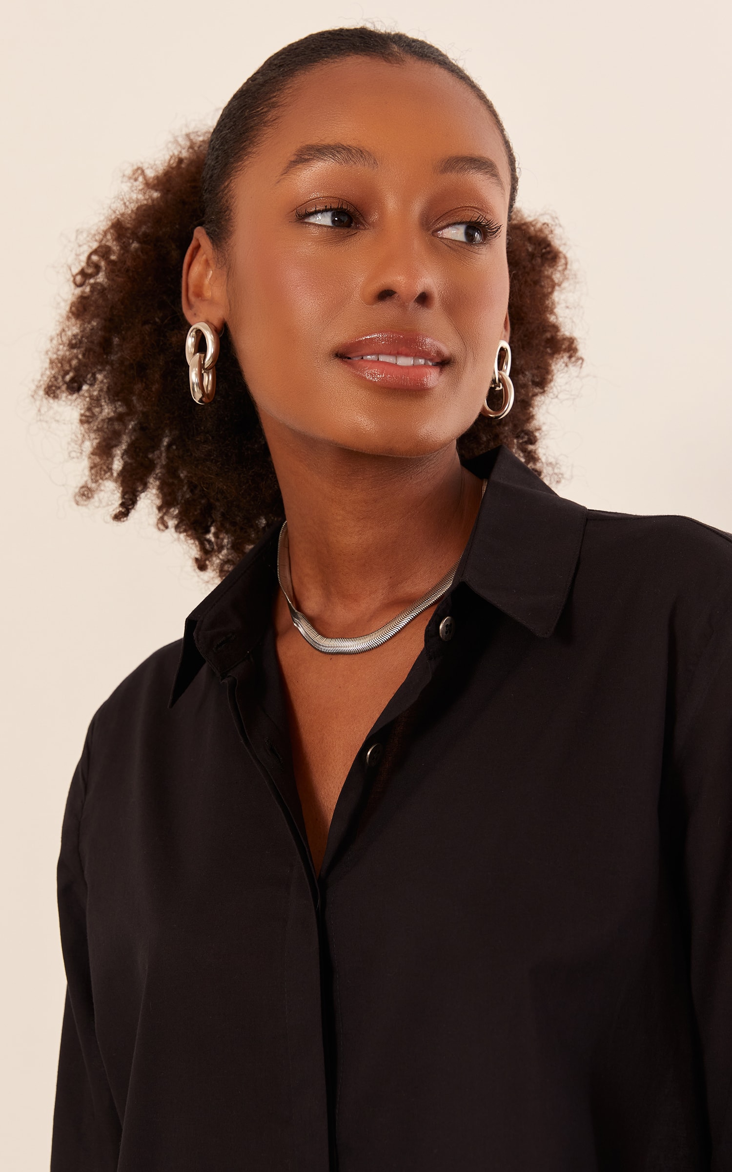 Camisa Basic Algodão Preto