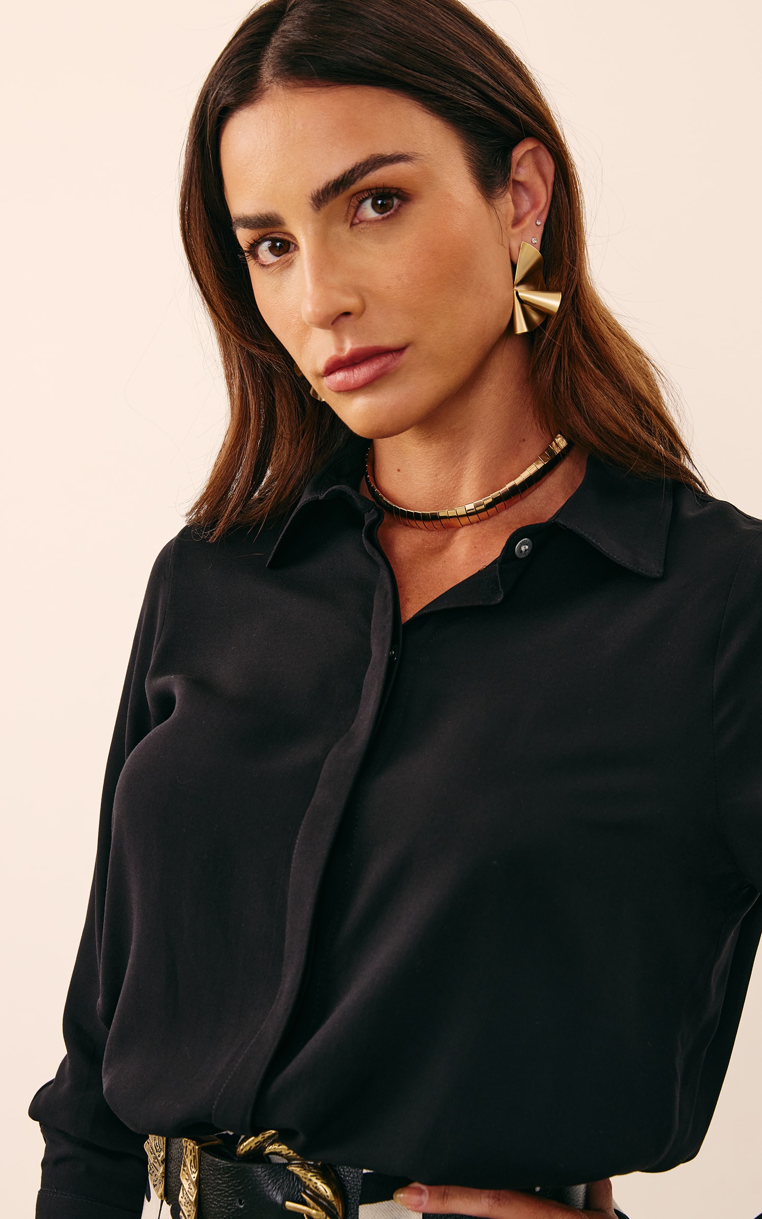 Camisa Básica Preto