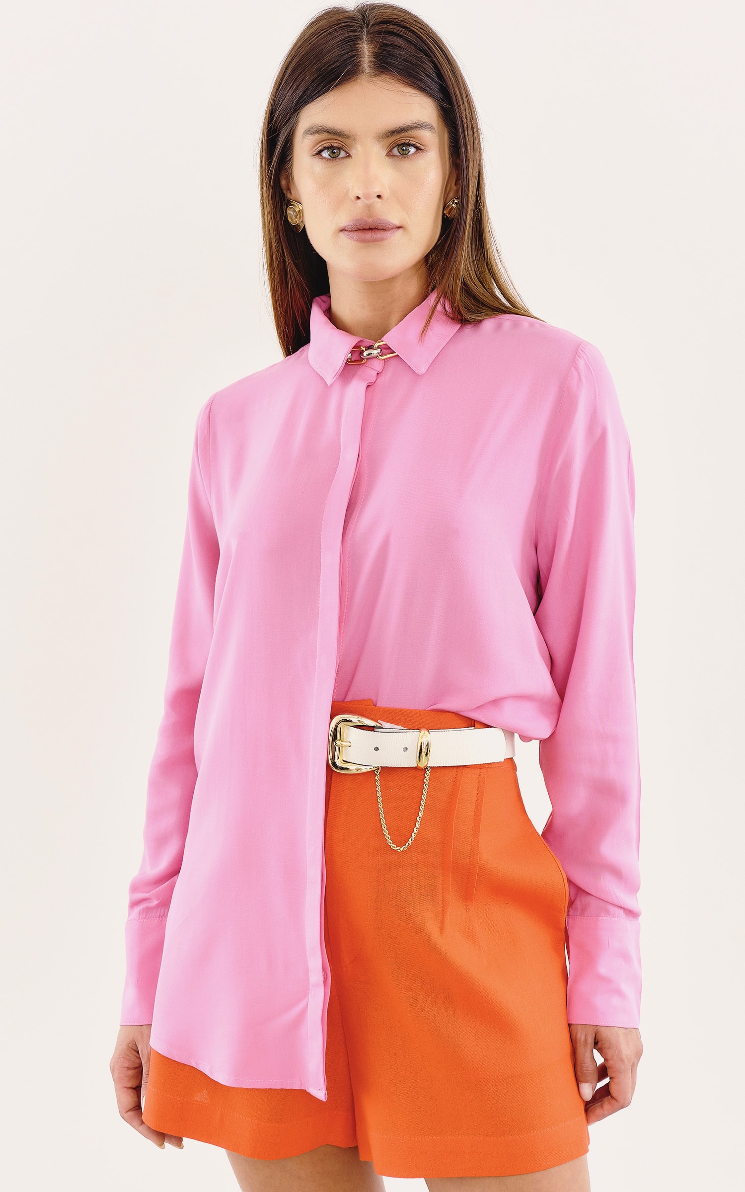 Camisa Básica Rosa