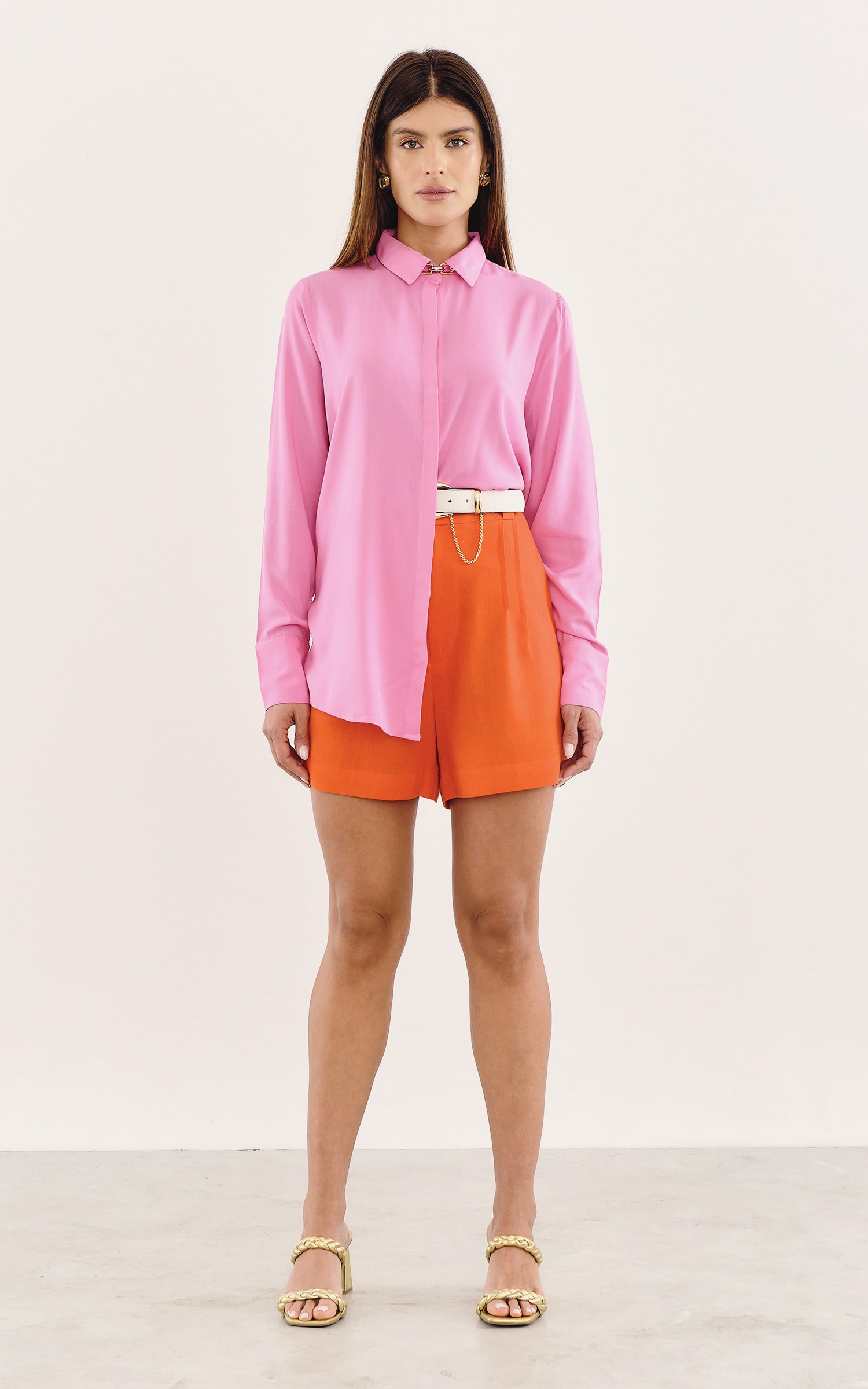 Camisa Básica Rosa