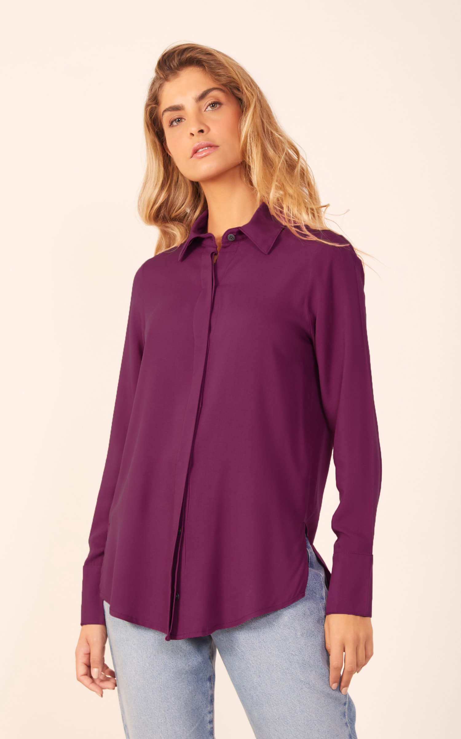 Camisa Básica Roxo