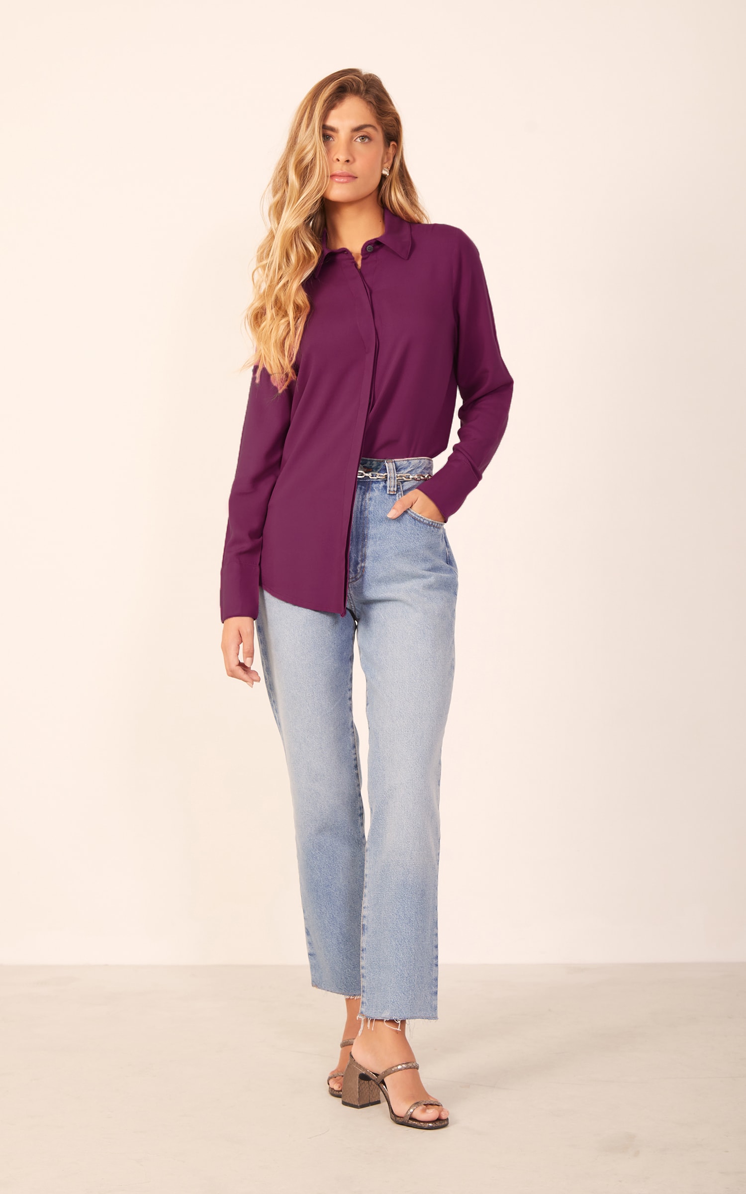 Camisa Básica Roxo
