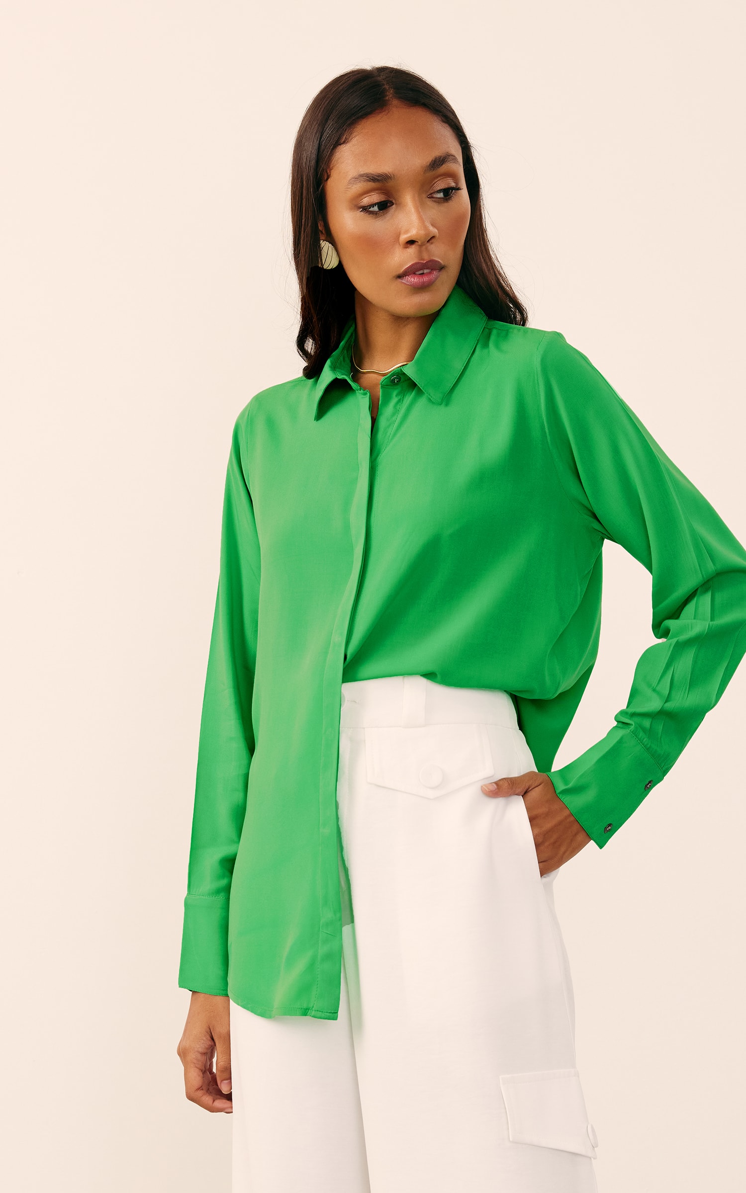 Camisa Básica Verde