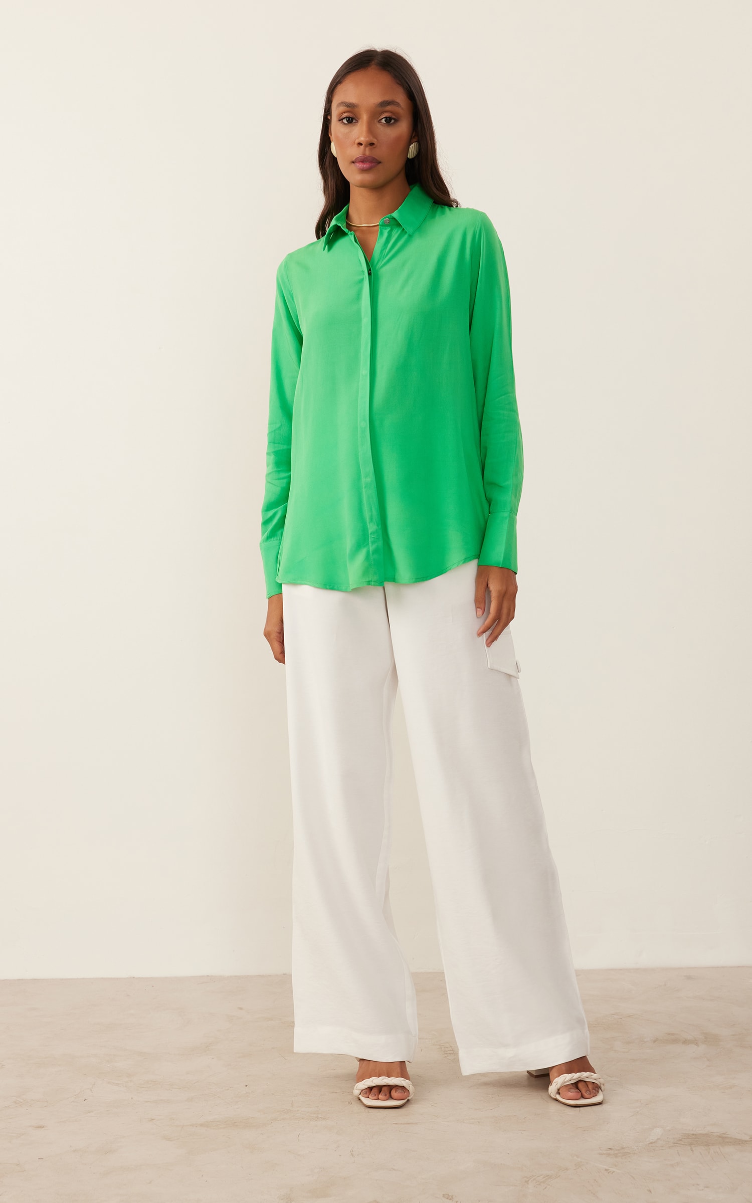 Camisa Básica Verde