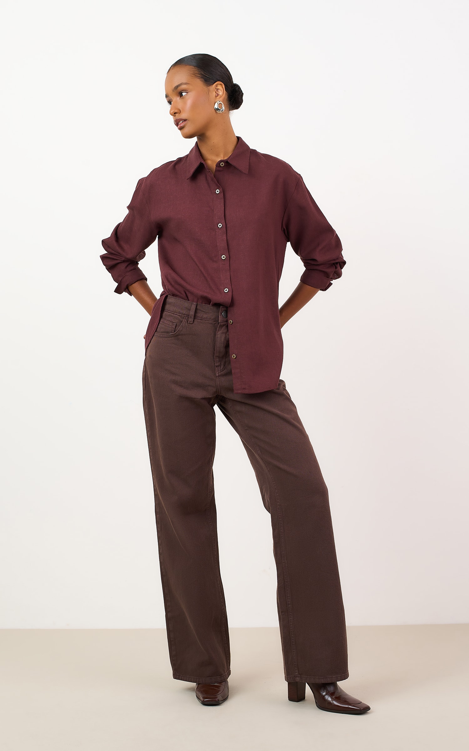 Camisa Blend Marrom