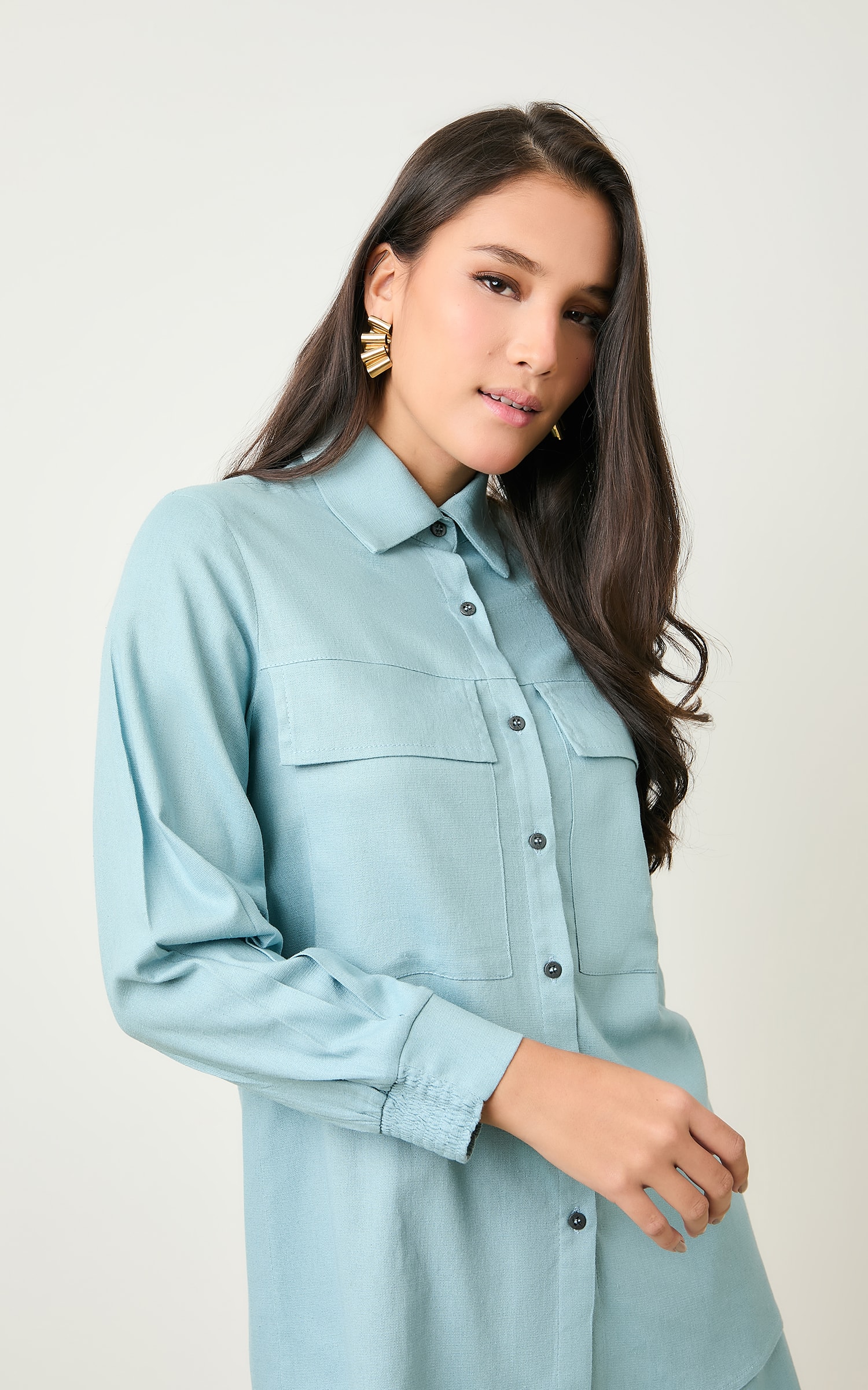 Camisa Bolso Ipanema Azul Sereno