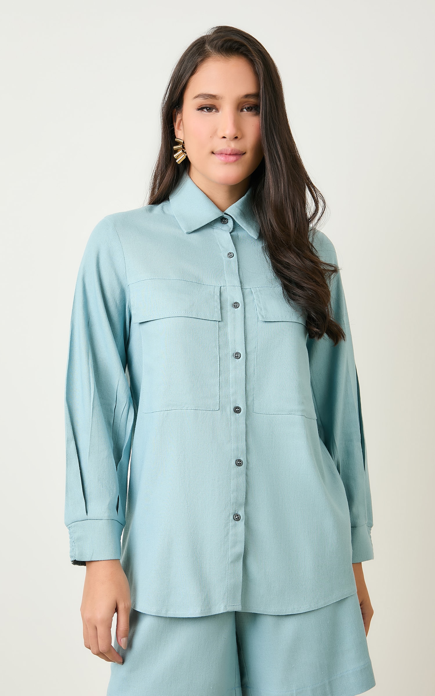 Camisa Bolso Ipanema Azul Sereno