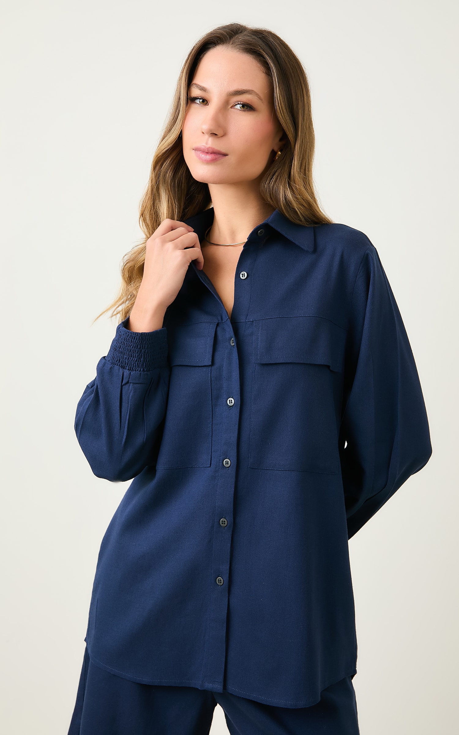 Camisa Bolso Ipanema Marinho