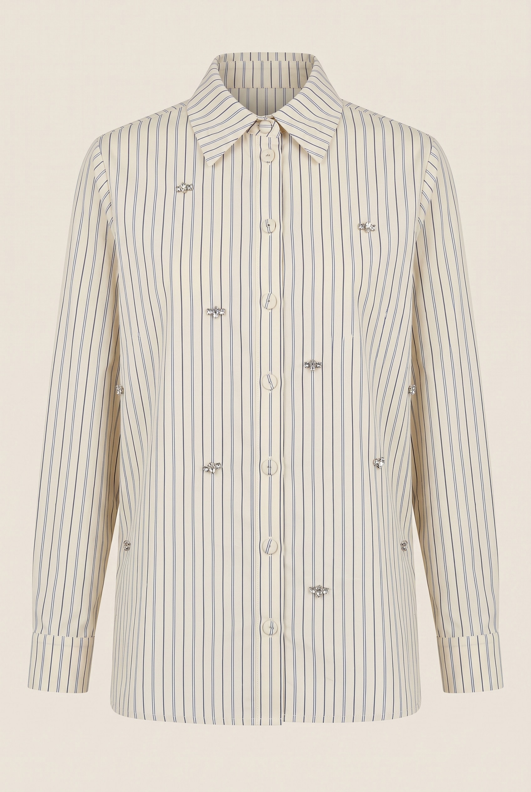 Camisa Bordado Elegance Off White