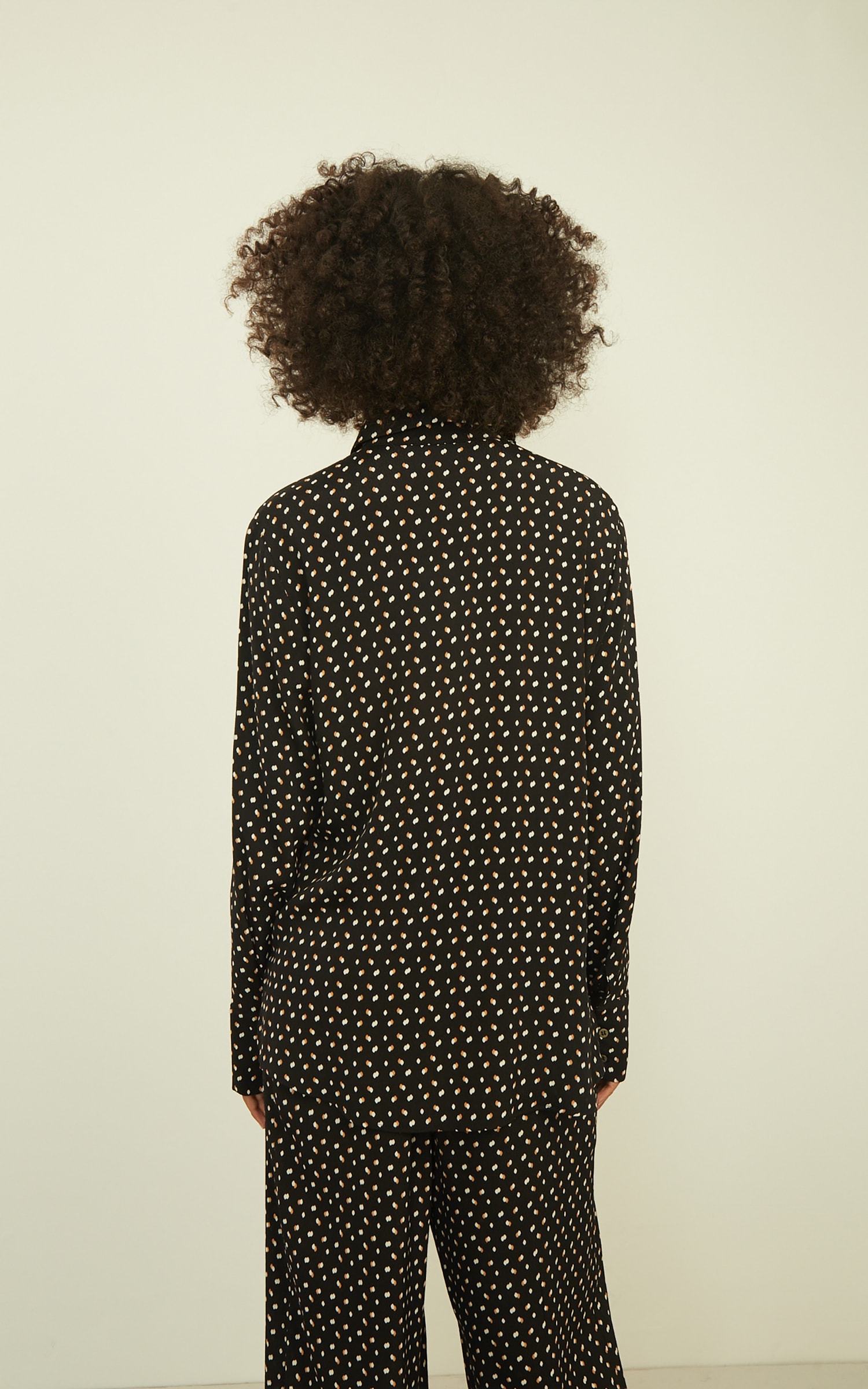 Camisa Celeste Preto