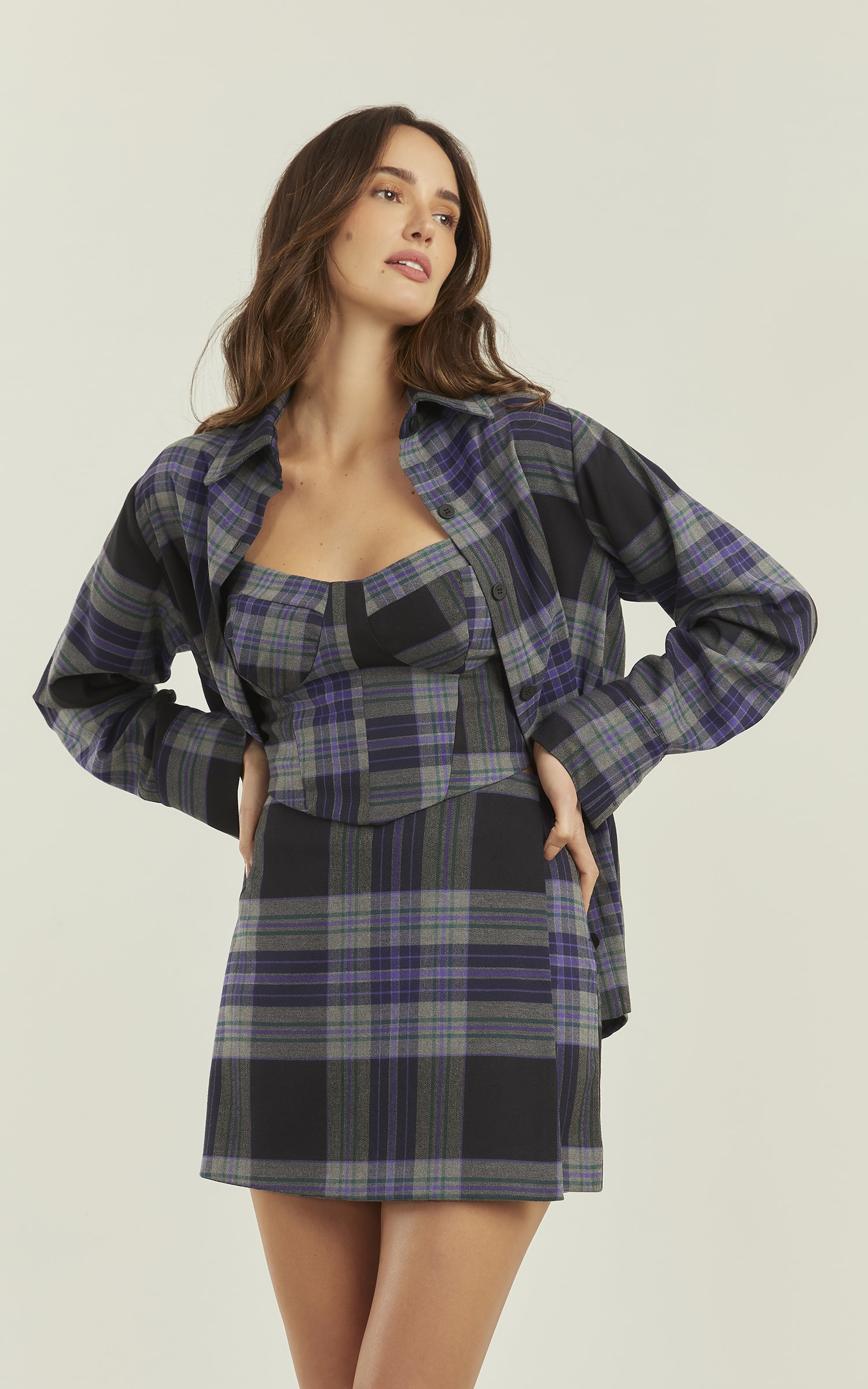 Camisa Chess Oversized Preto