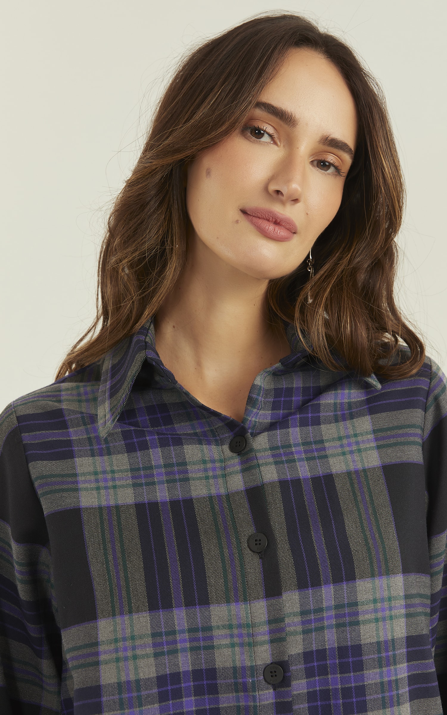 Camisa Chess Oversized Preto