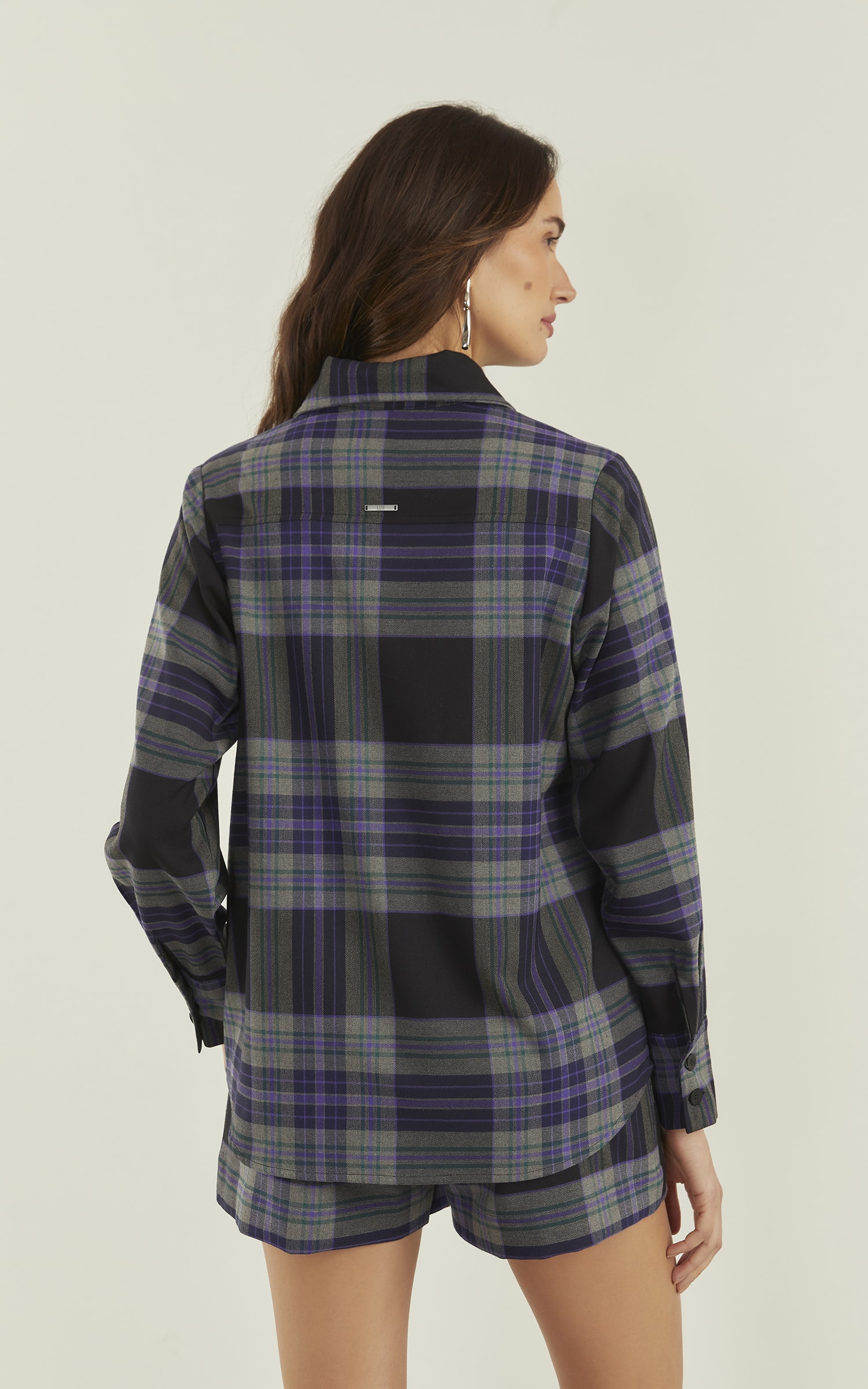 Camisa Chess Oversized Preto