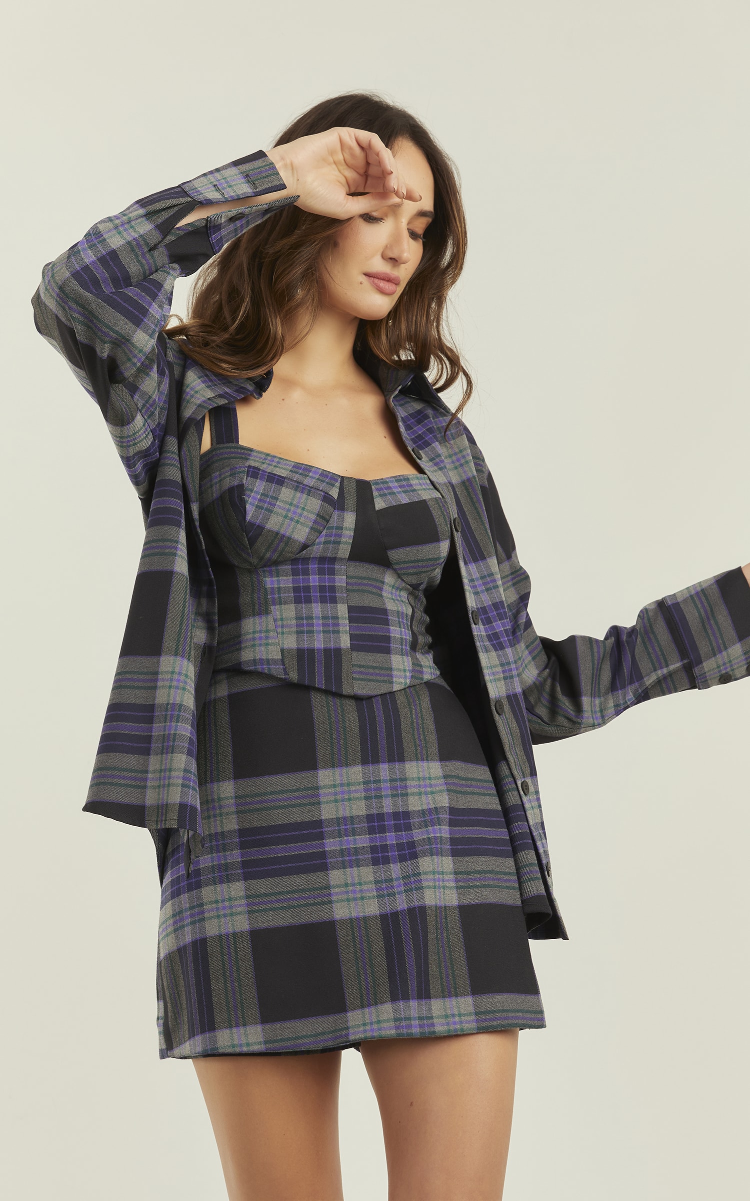 Camisa Chess Oversized Preto