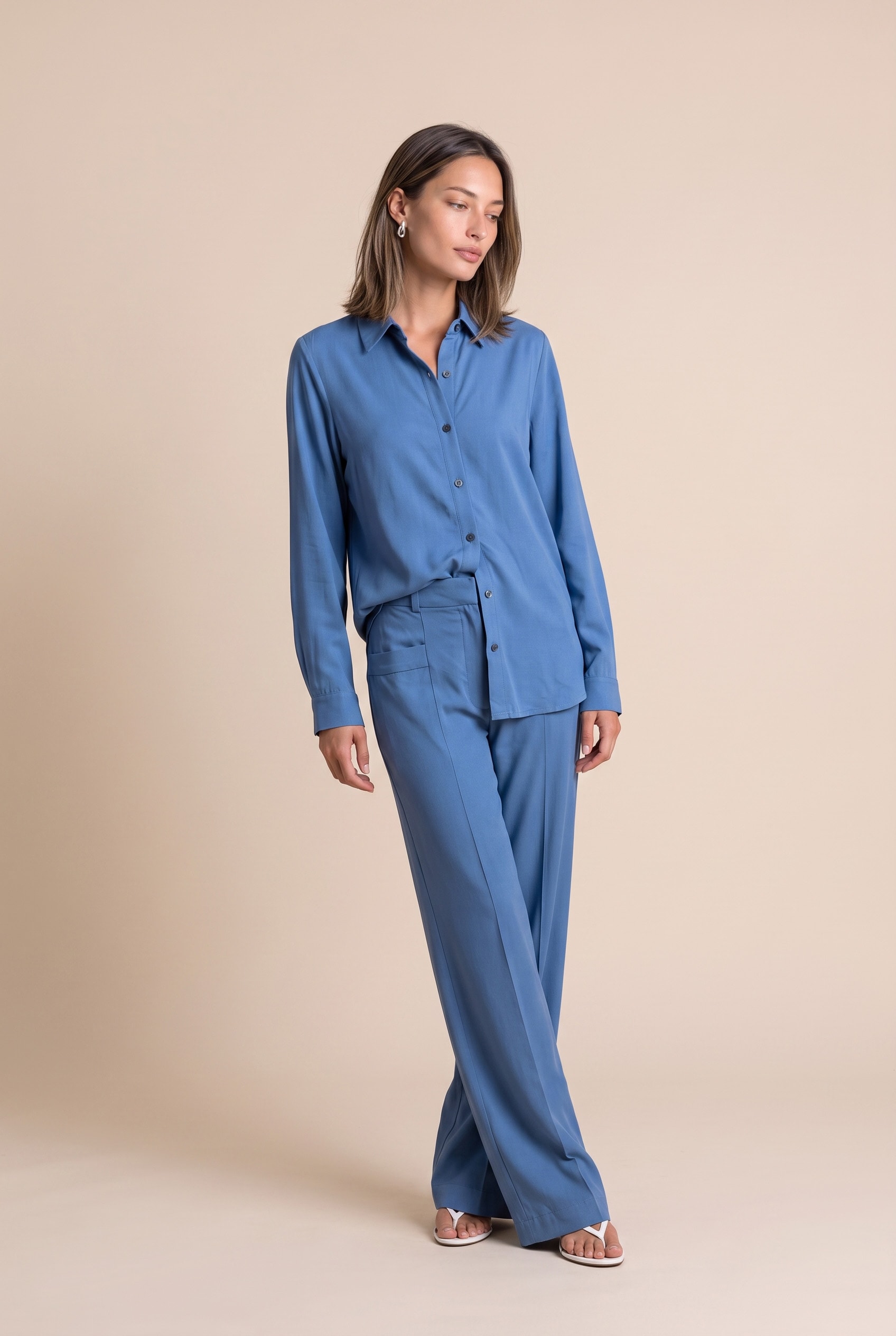 Camisa Compass Azul Mykonos