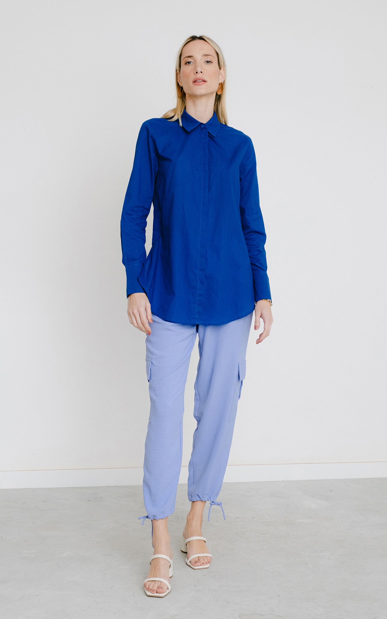 Camisa Cordel Azul