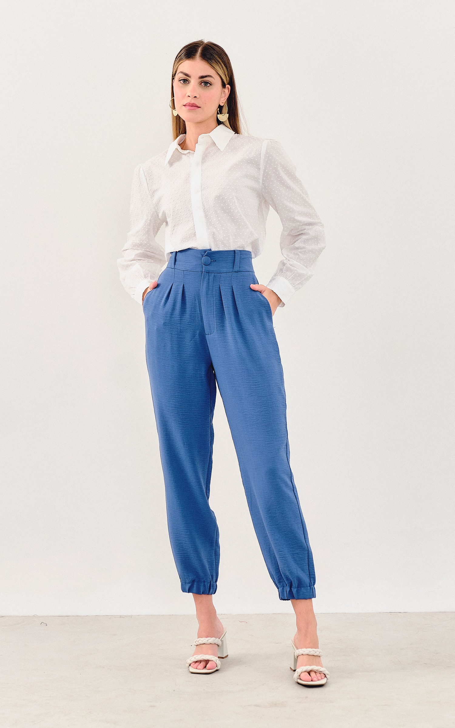 Camisa Crop Afeto Off White