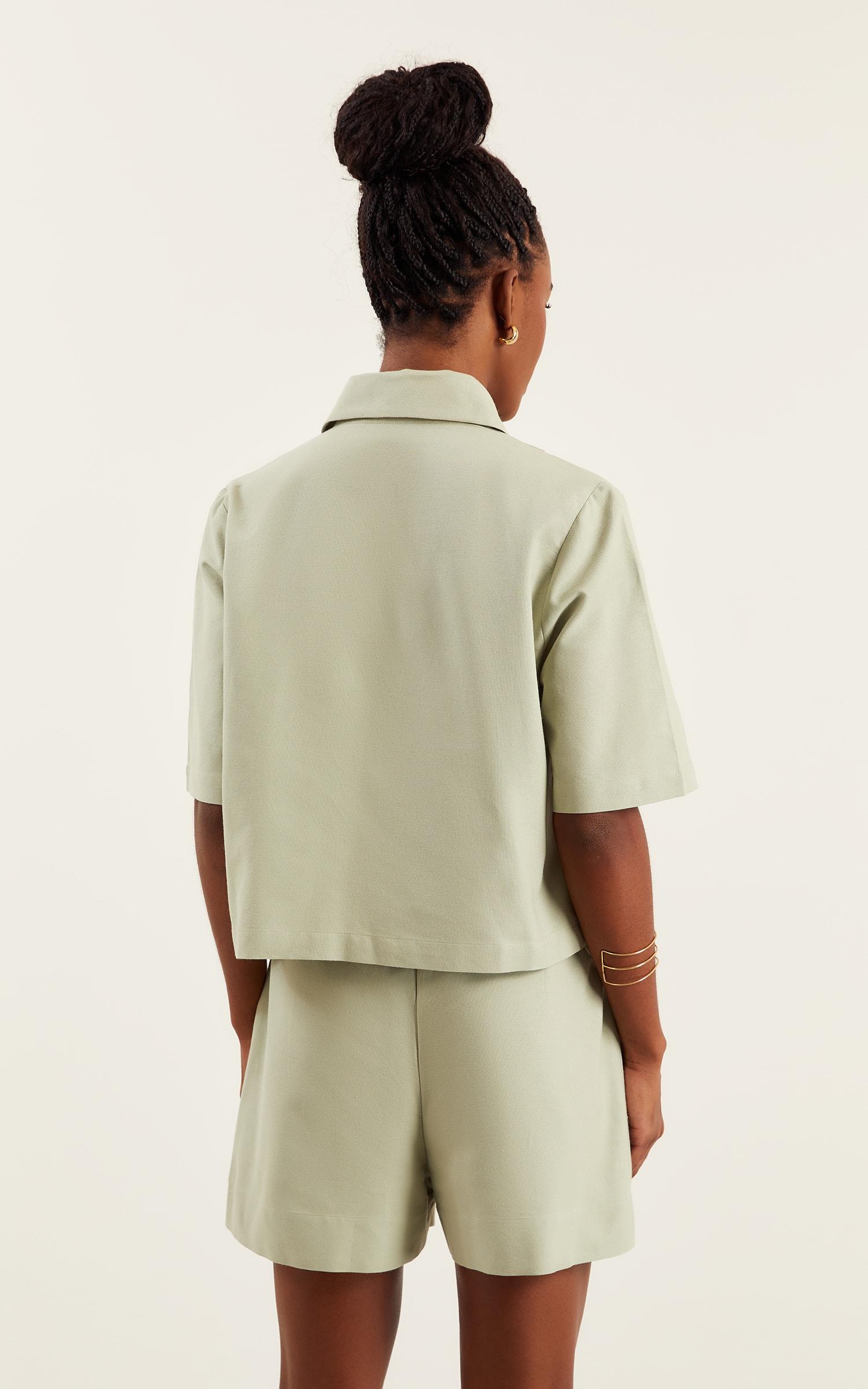 Camisa Cropped Fresh Avocado