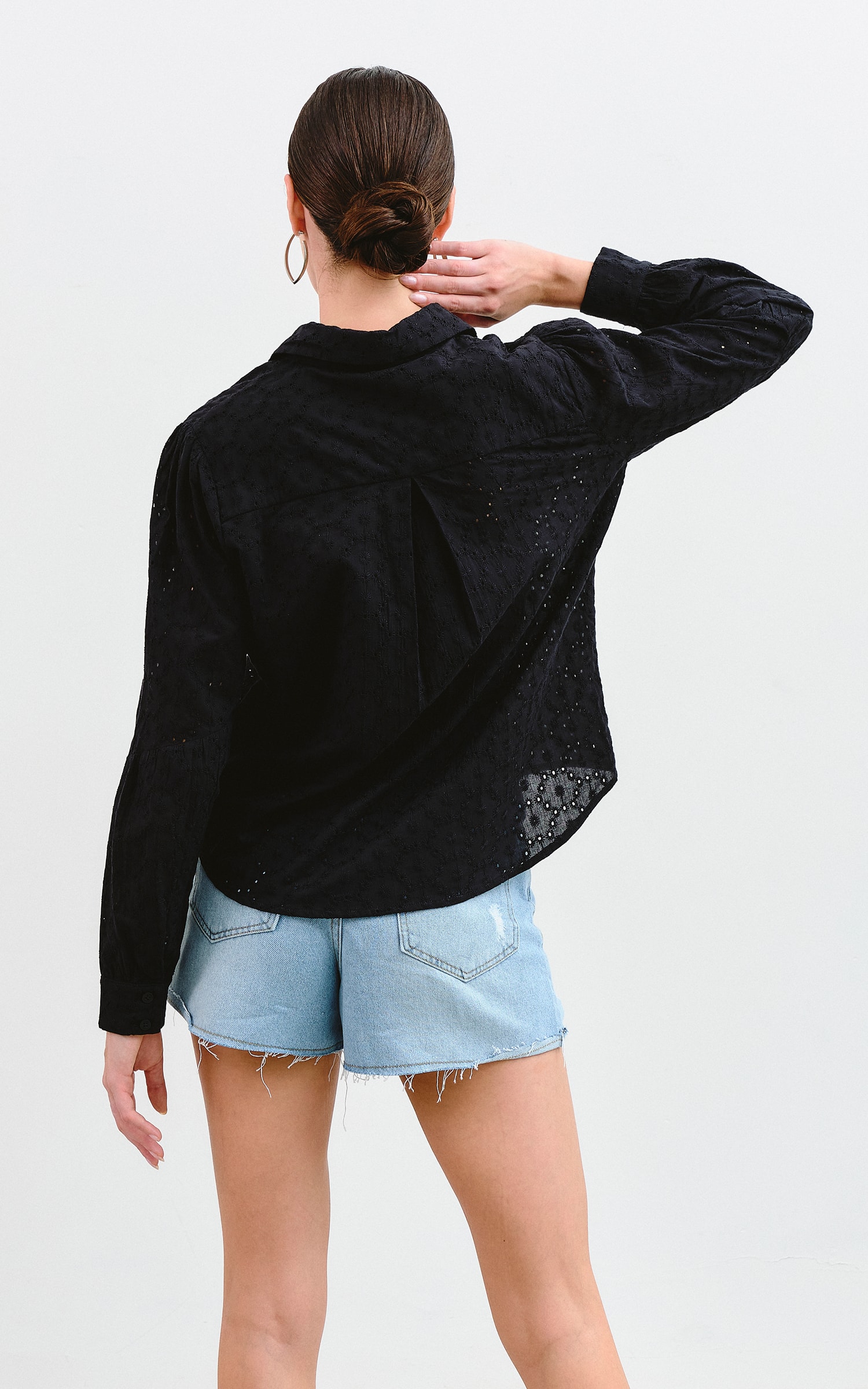 Camisa Flower Preto