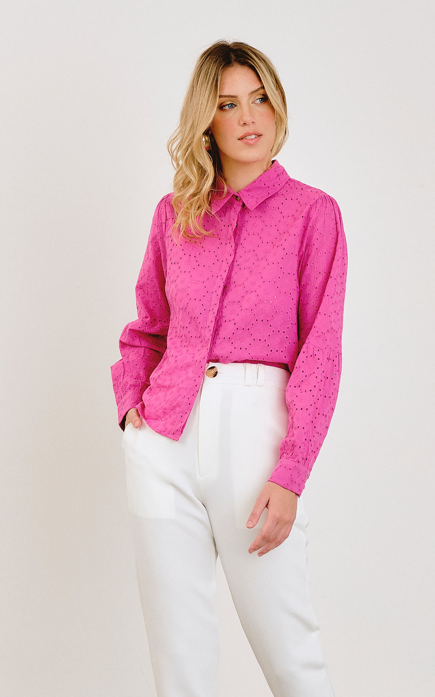 Camisa Flower Rosa