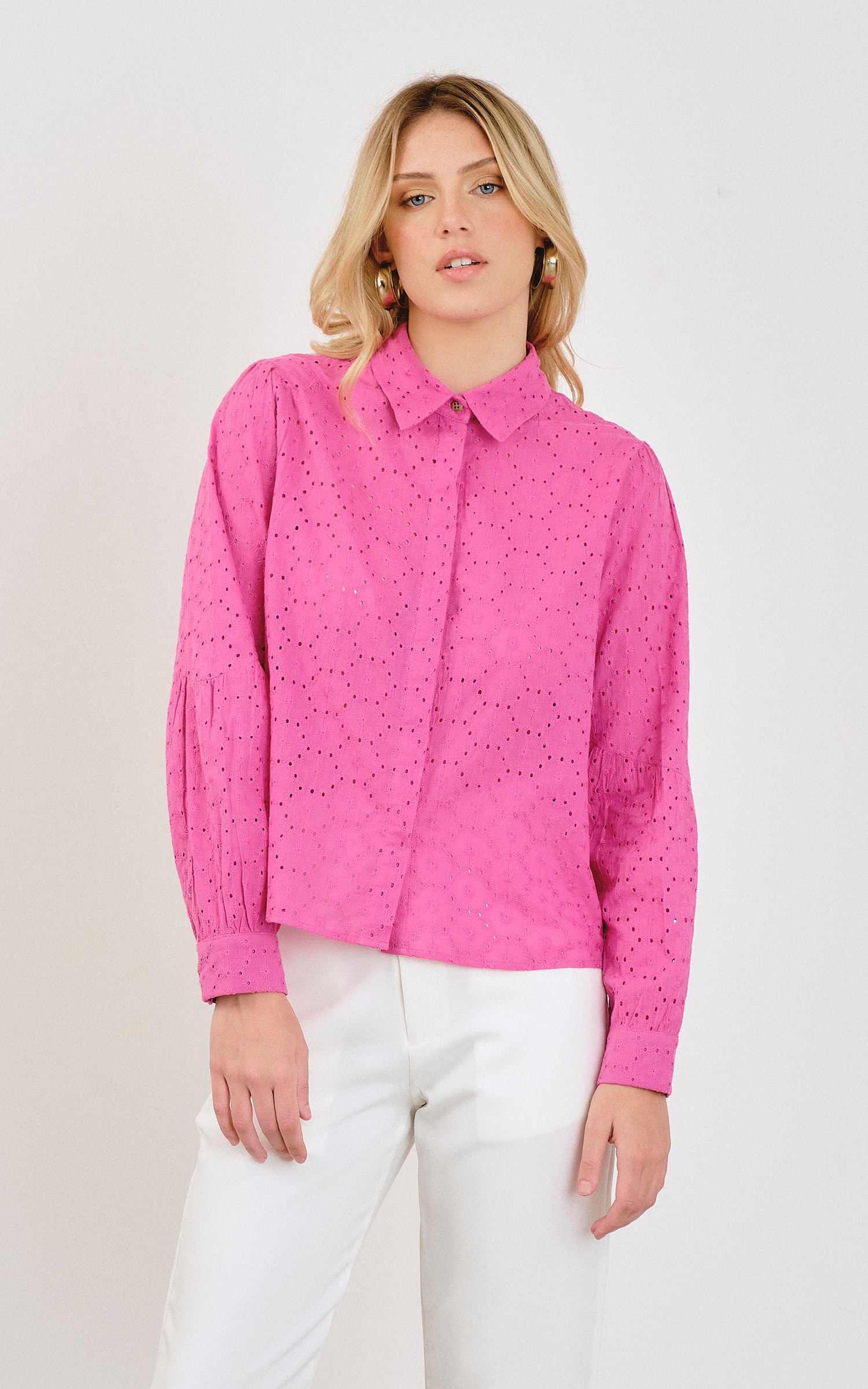 Camisa Flower Rosa