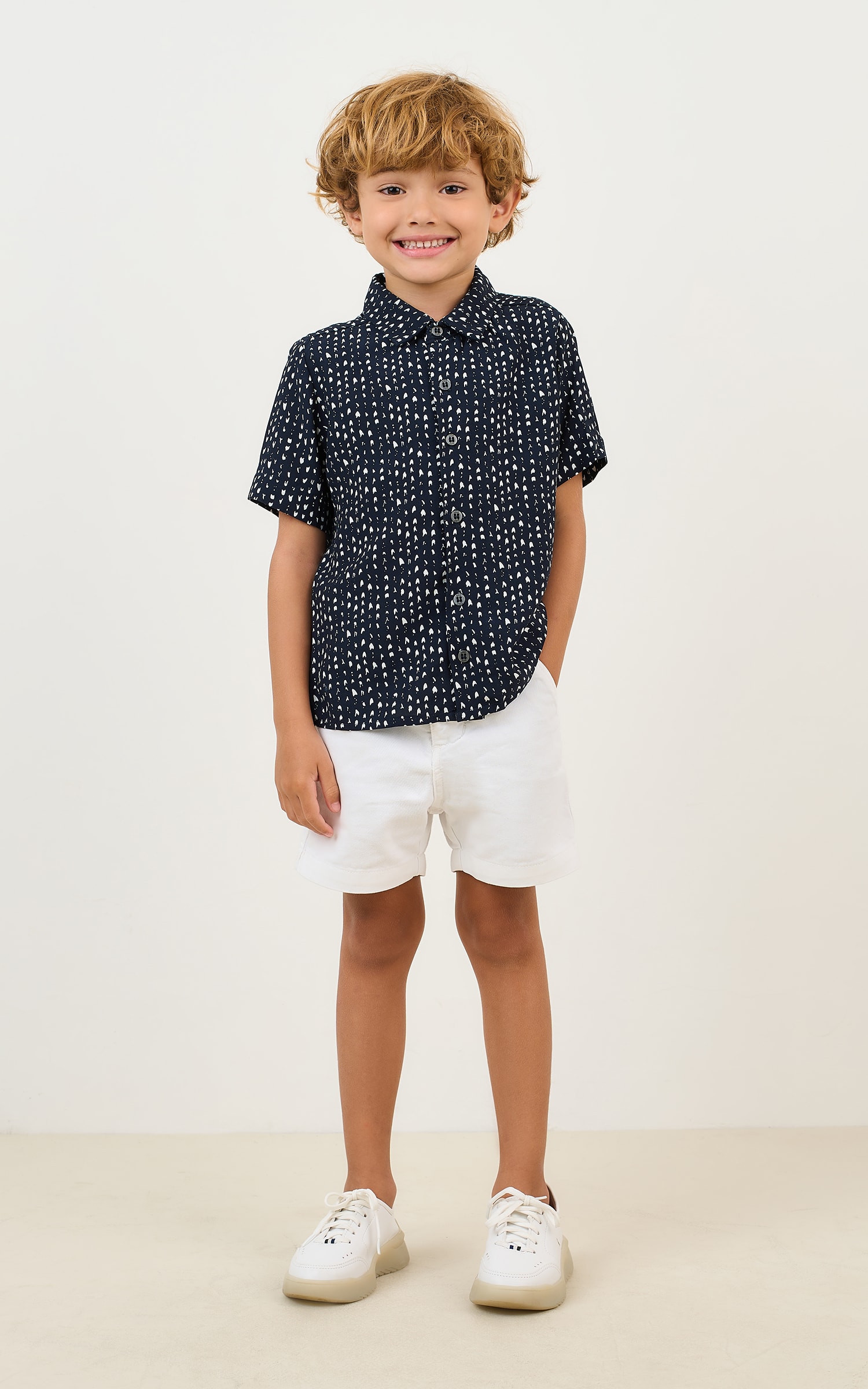 Camisa Infantil New Glow Marinho
