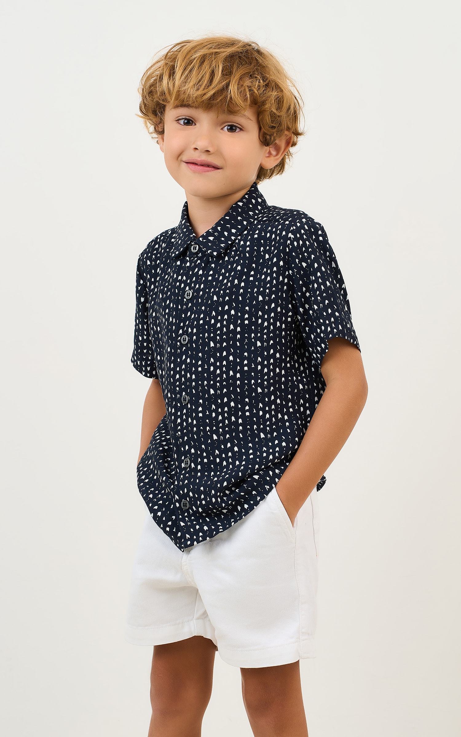 Camisa Infantil New Glow Marinho
