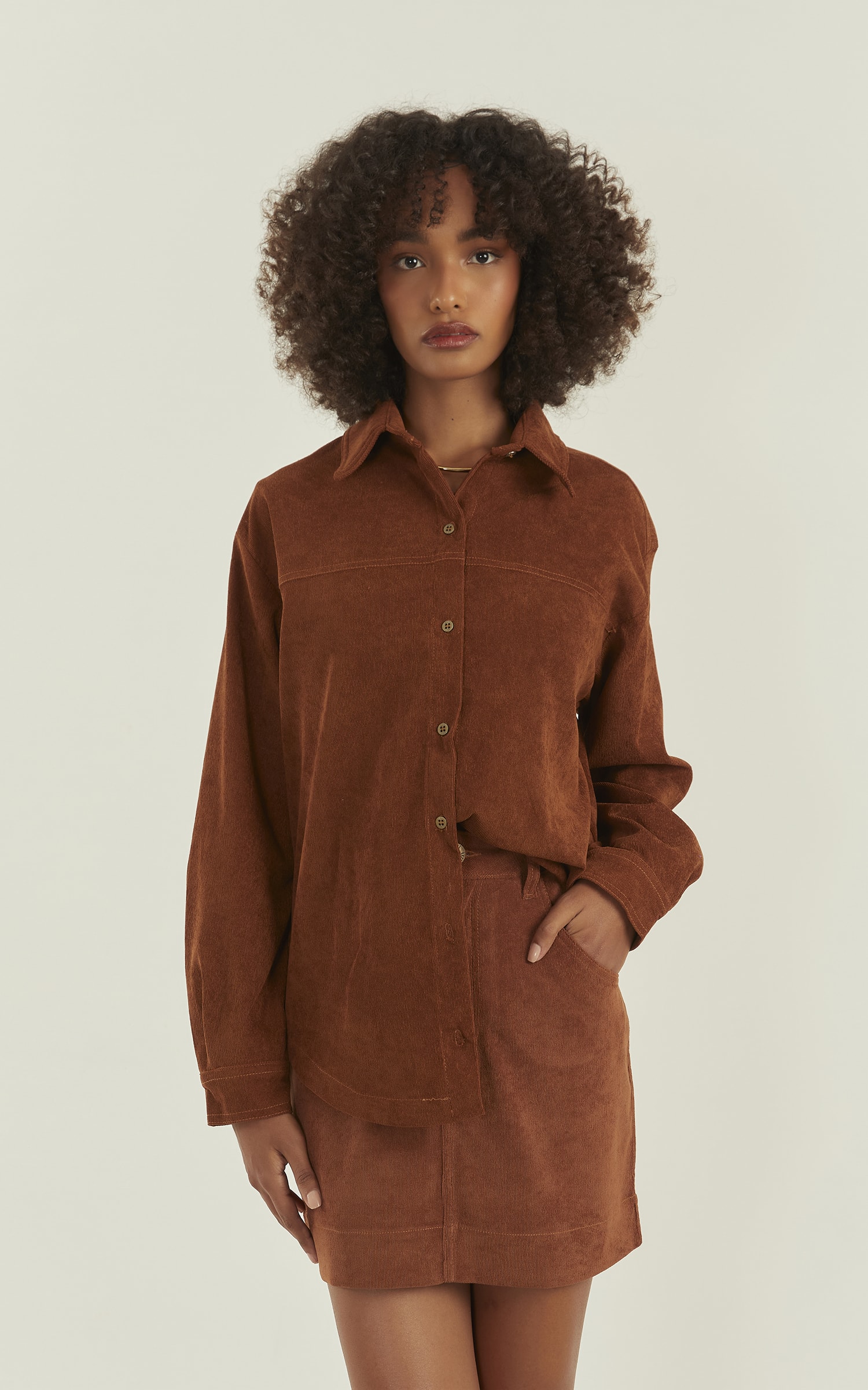Camisa Jade Caramelo