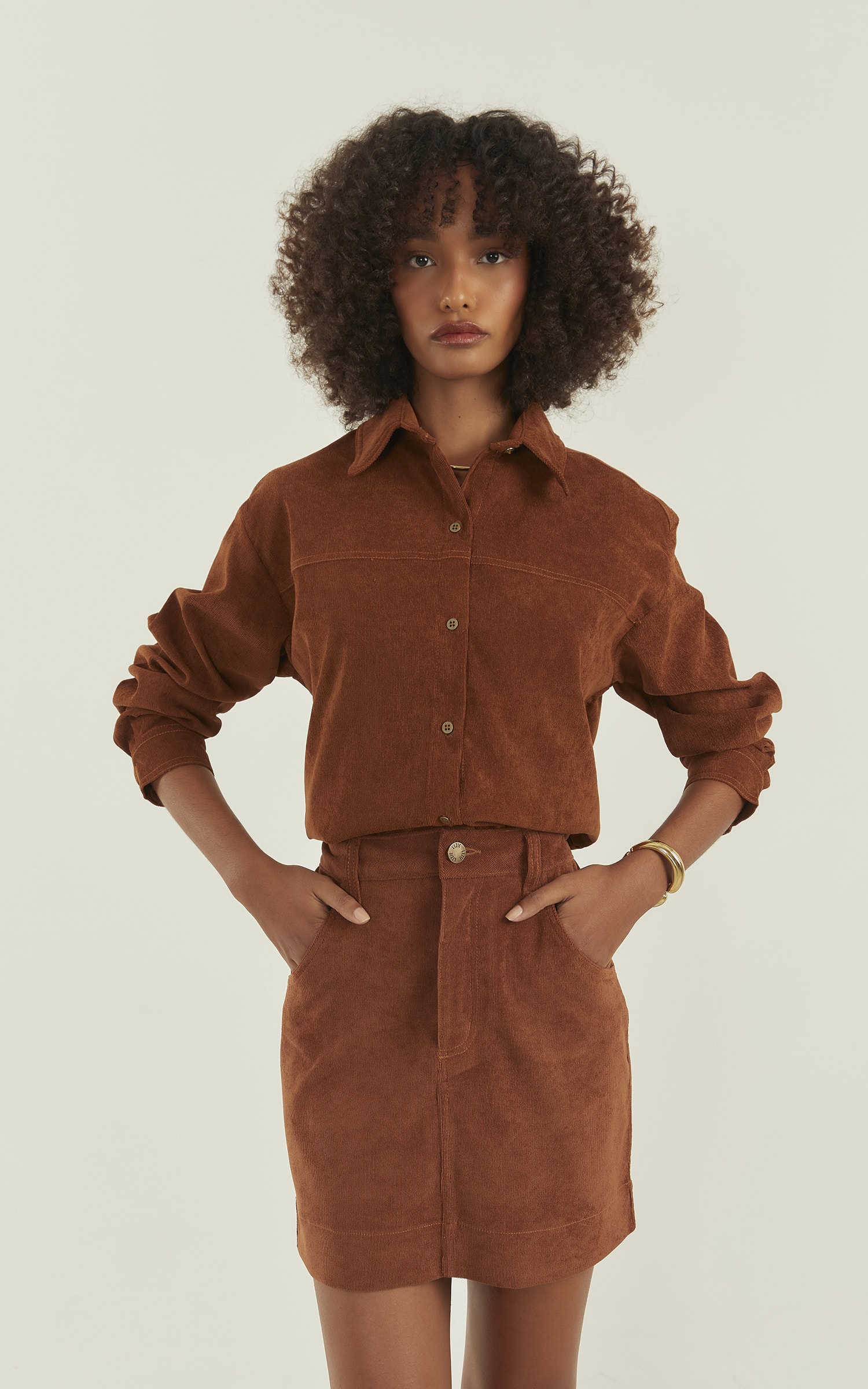 Camisa Jade Caramelo