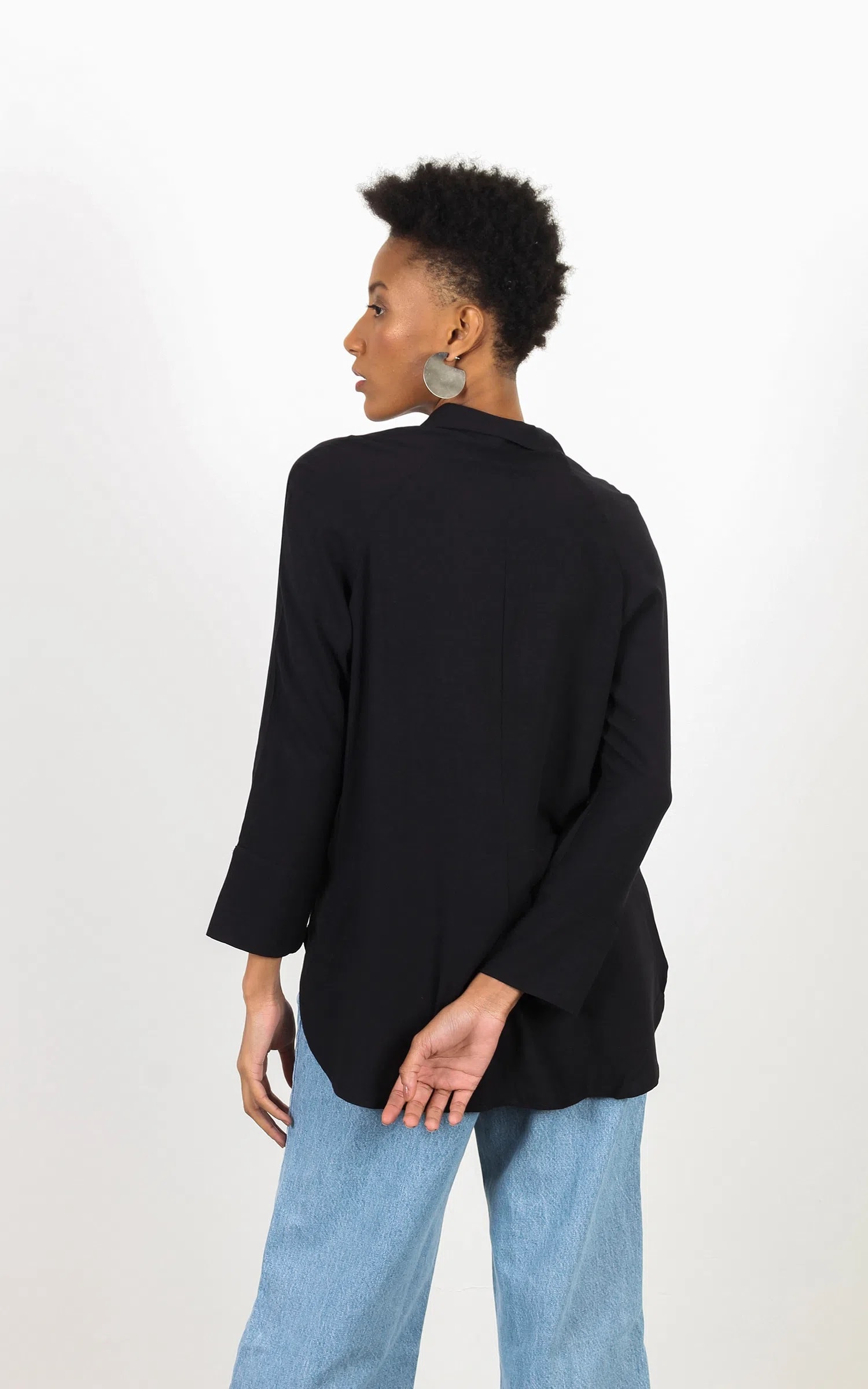 Camisa Lavanda Preto