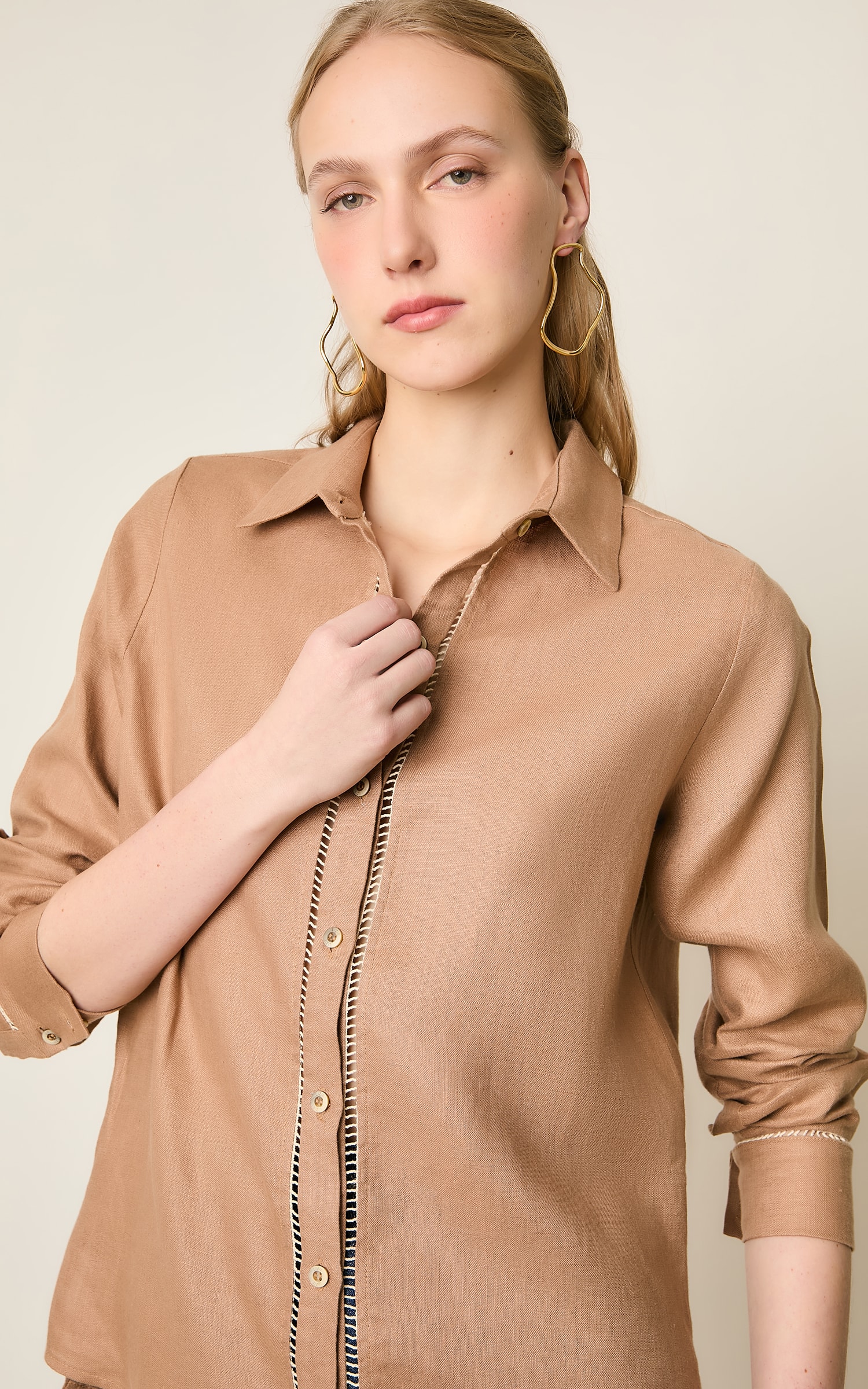 Camisa Linho Kind Caqui
