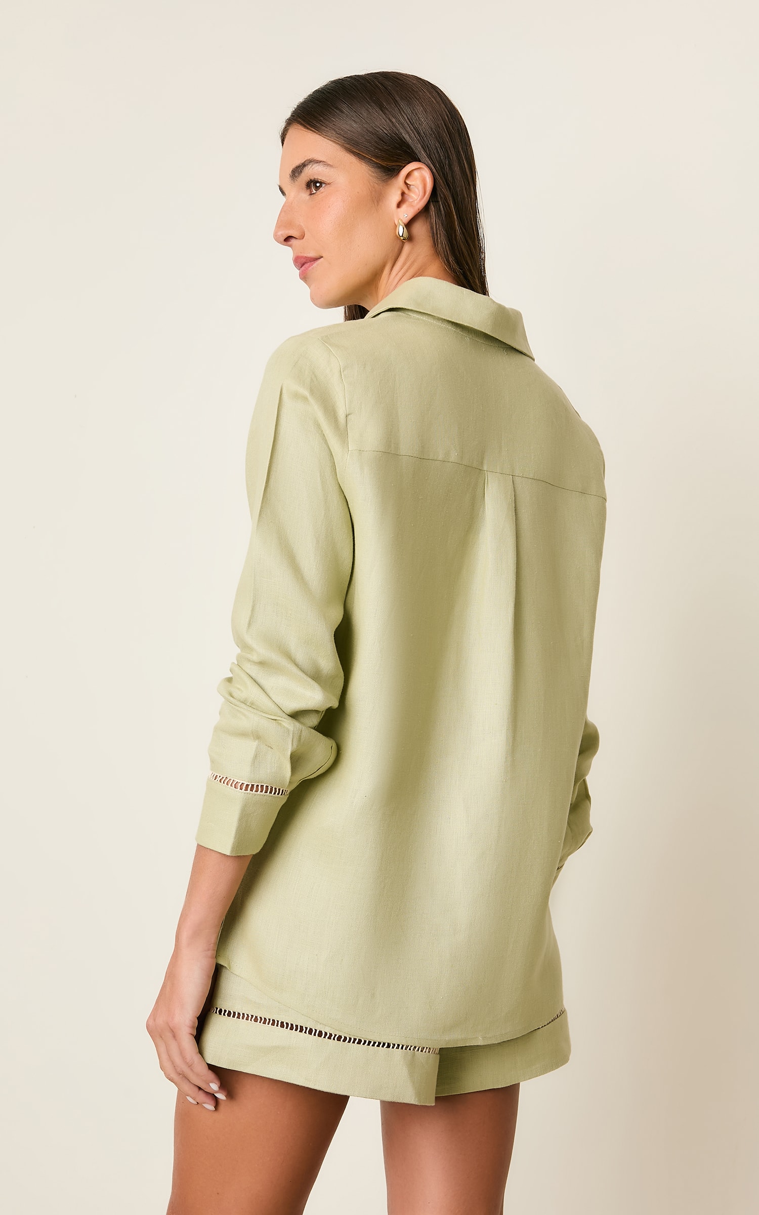 Camisa Linho Kind Cha Verde