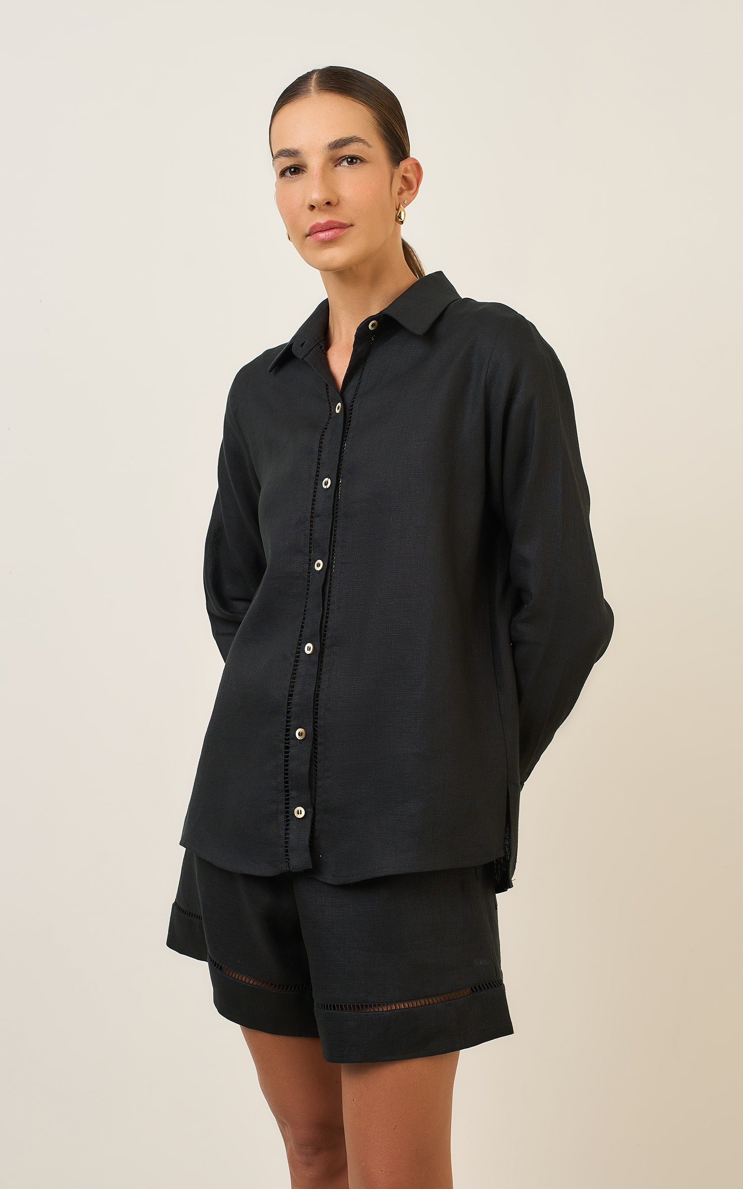 Camisa Linho Kind Preto
