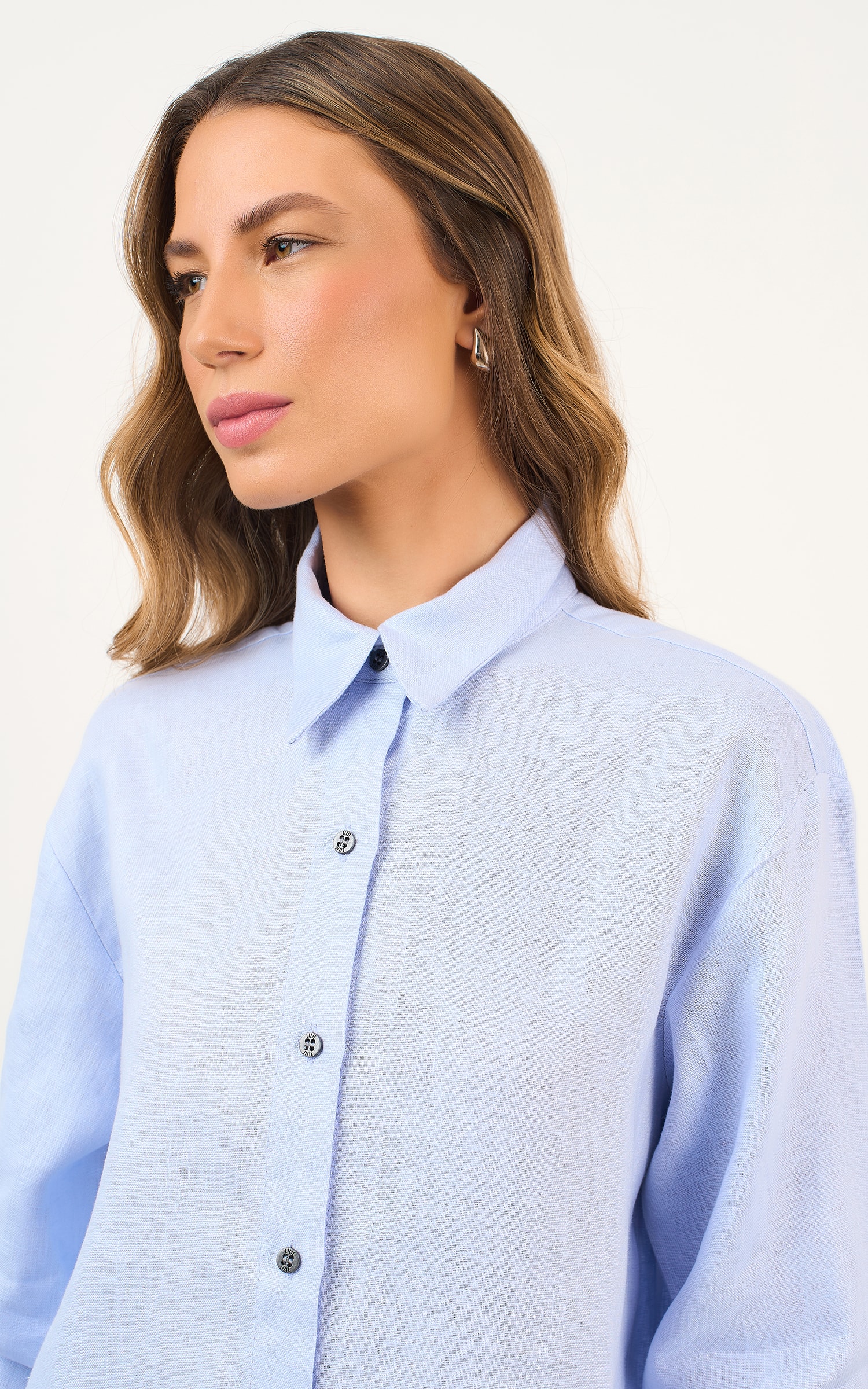 Camisa Linho Mam Nuvem