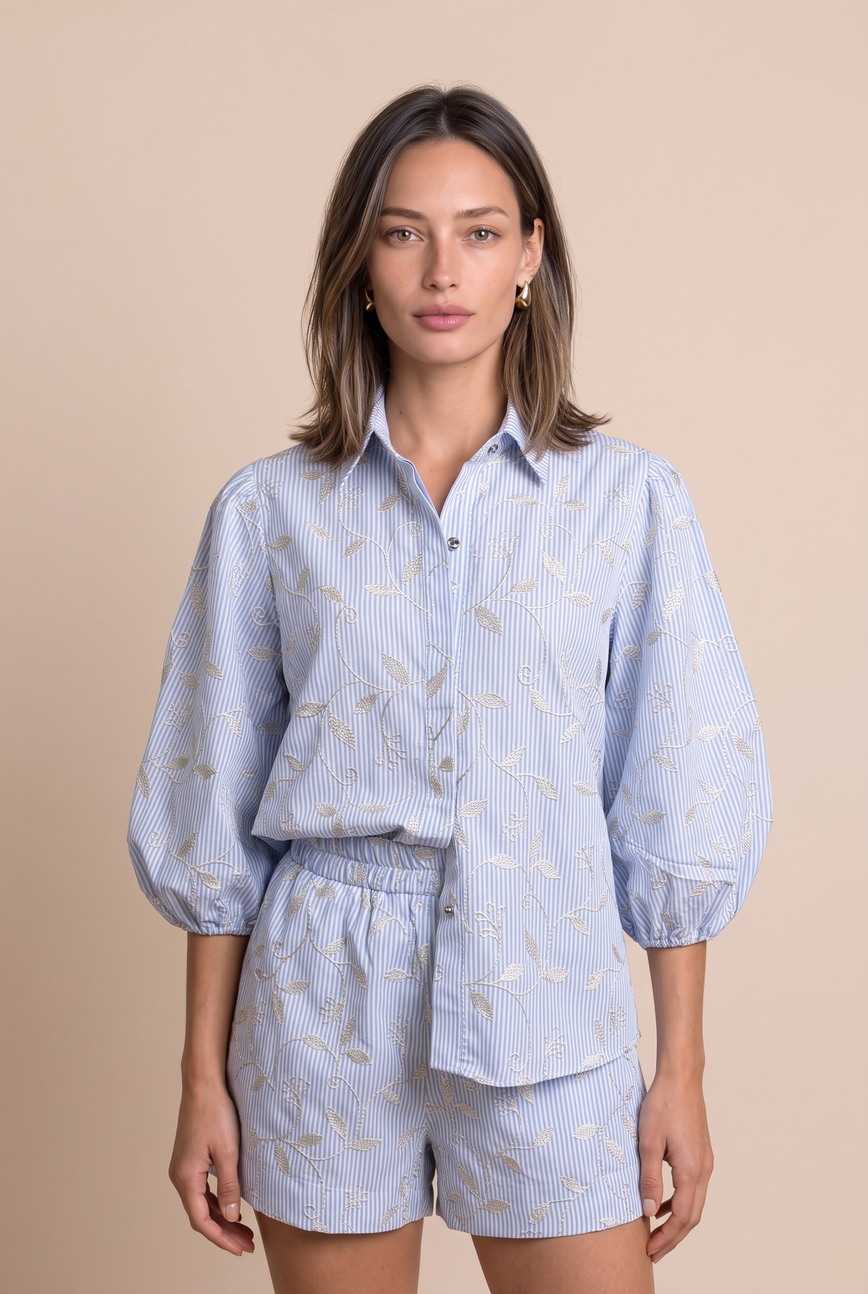 Camisa Listras Strike Baby Blue