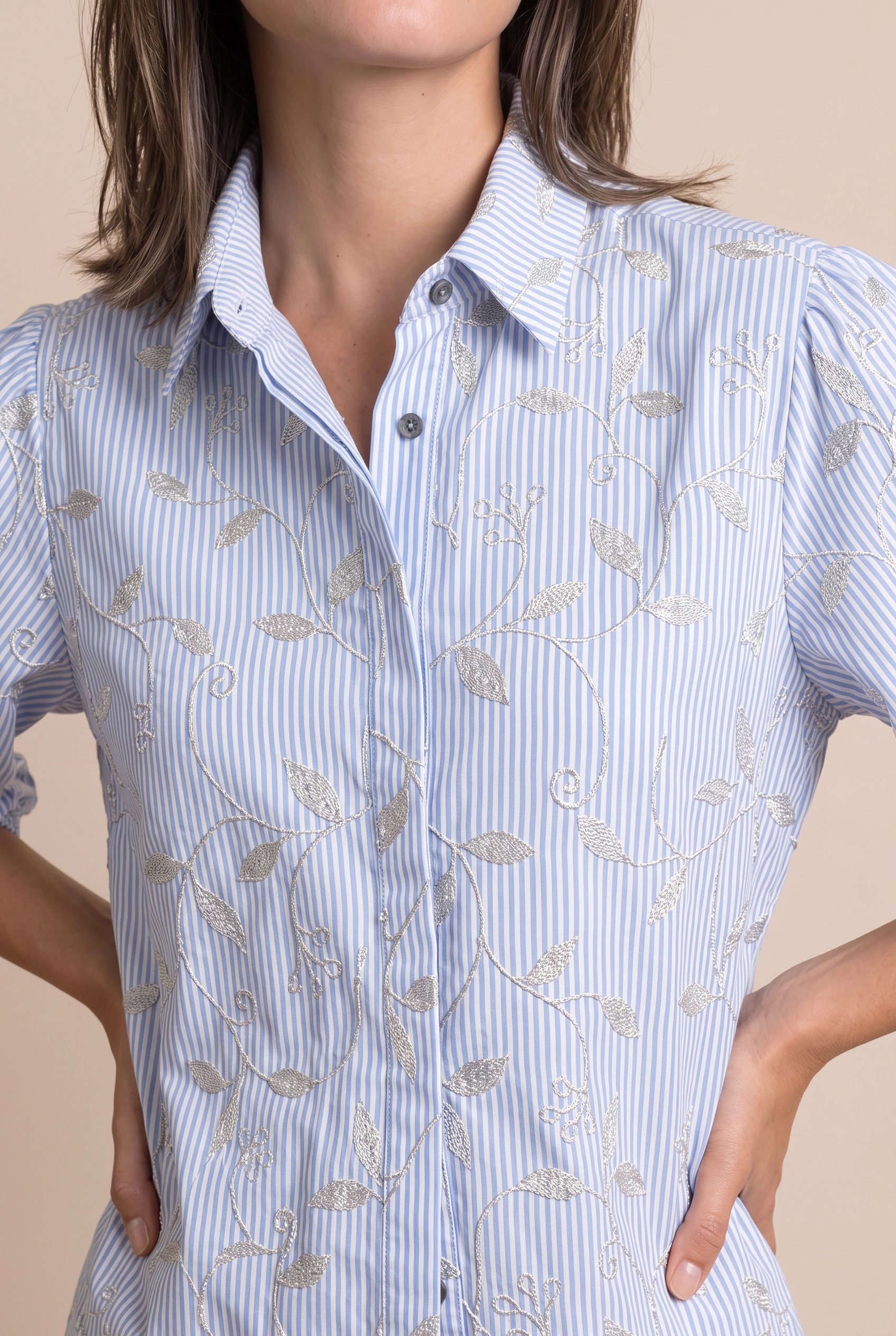 Camisa Listras Strike Baby Blue