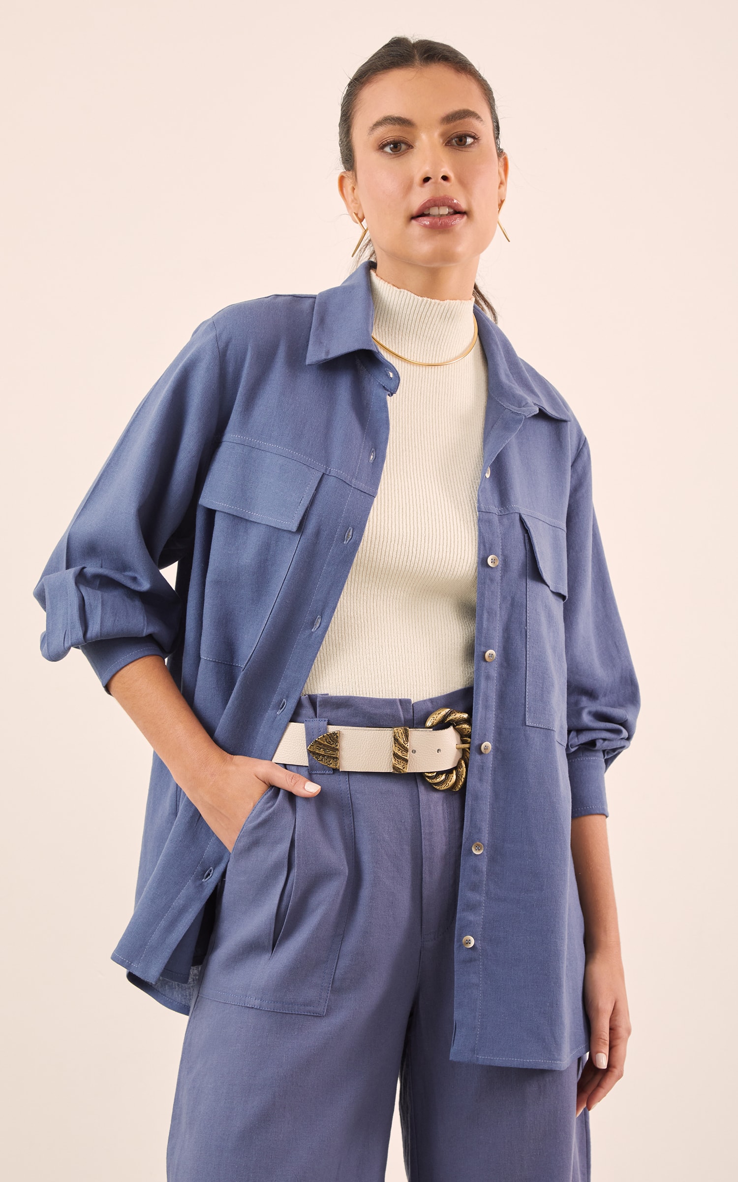 Camisa Lunar Azul