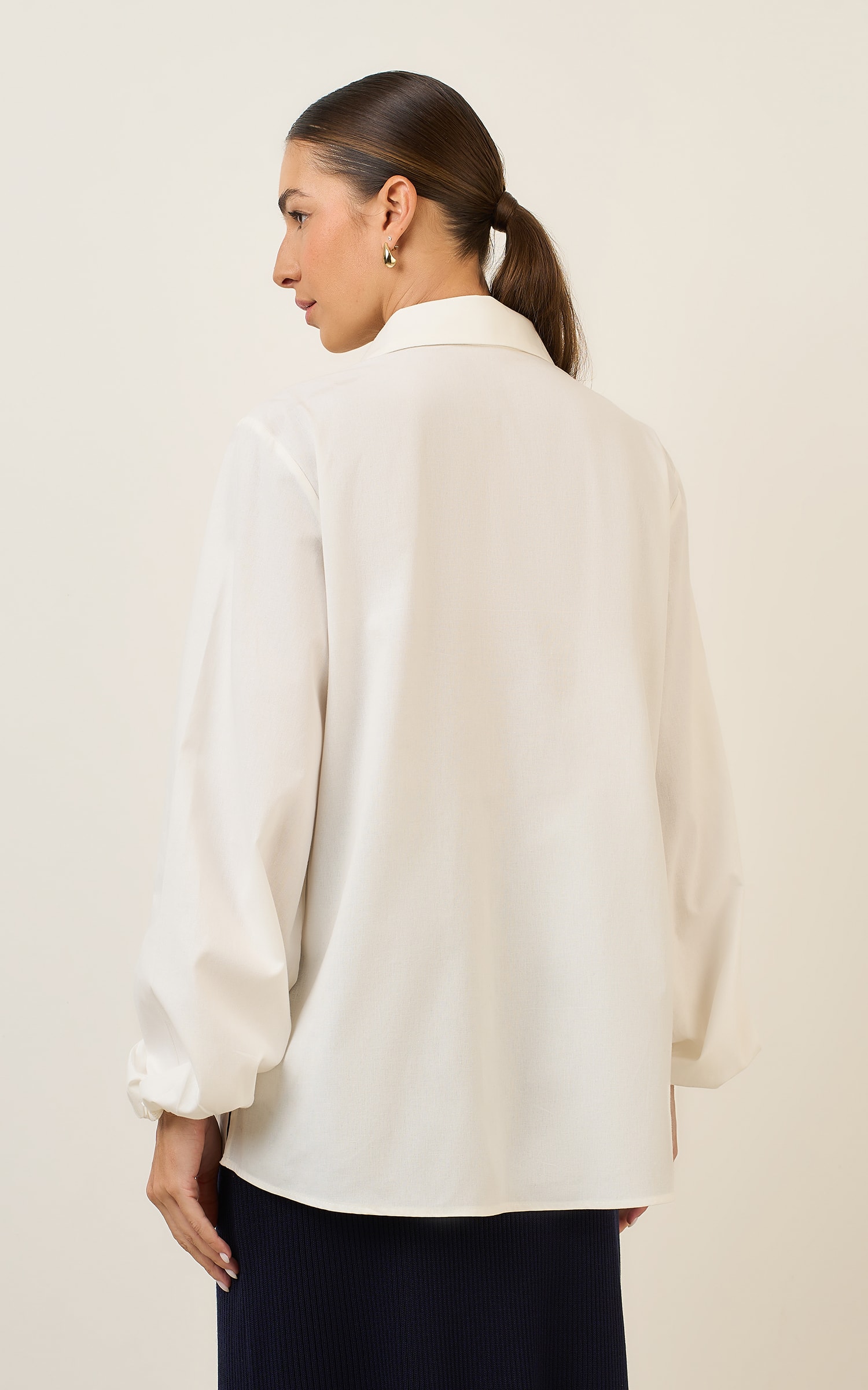 Camisa Manga Balone Mayer Off White