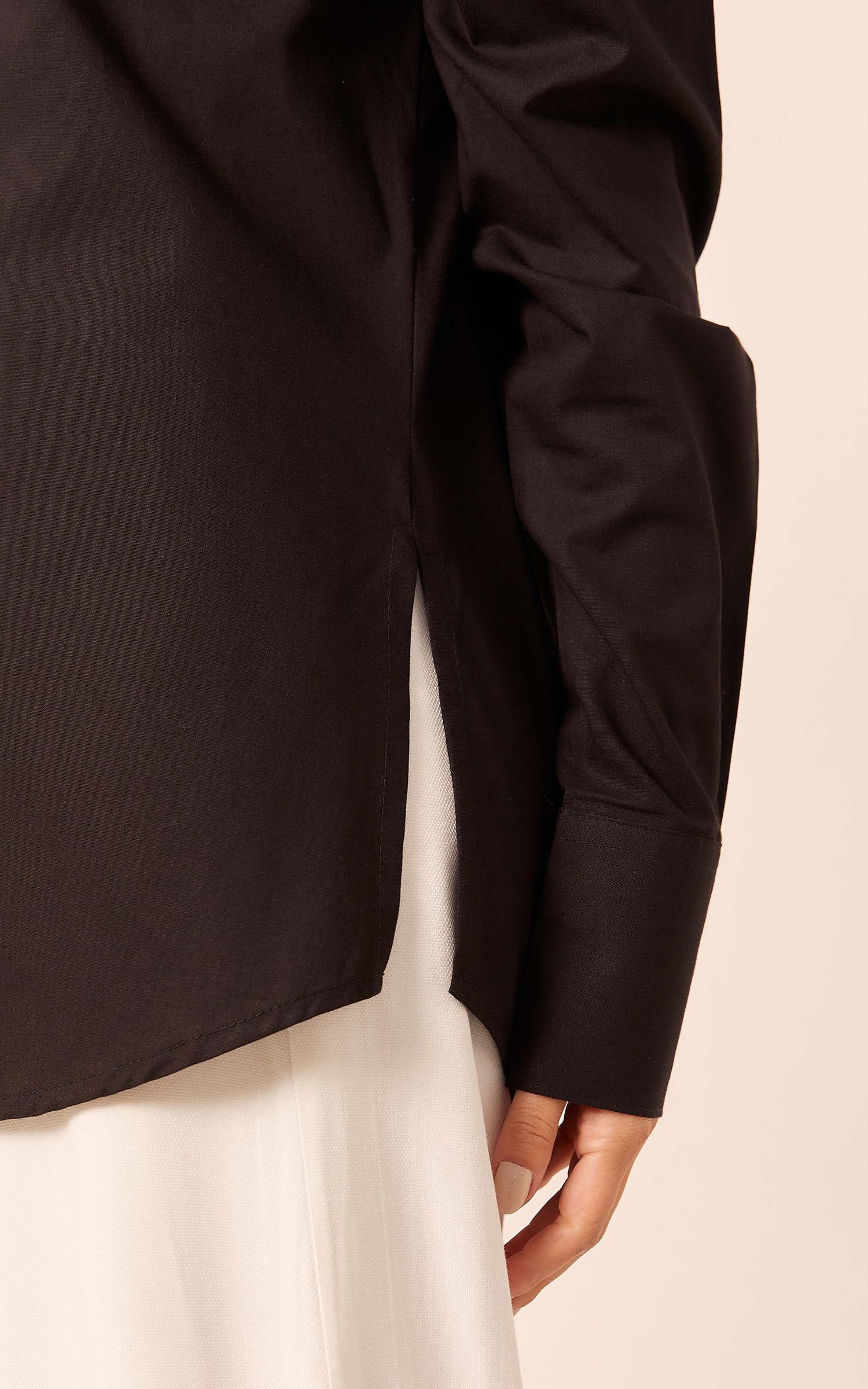 Camisa Manga Bufante Preto