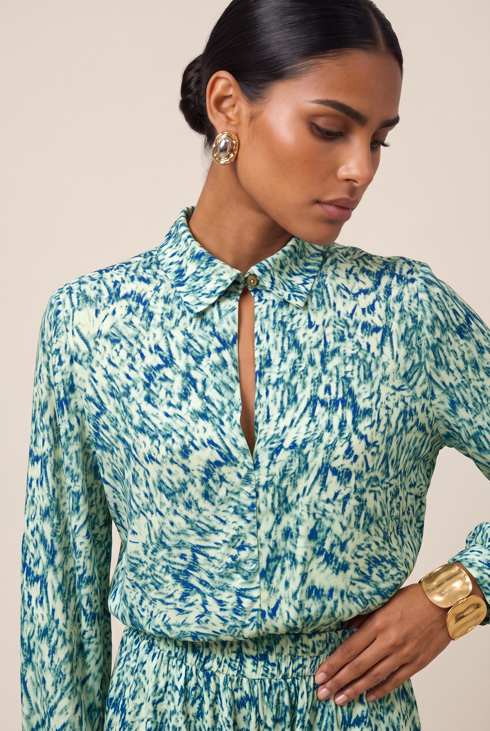 Camisa Manga Sonar Luminous Blue