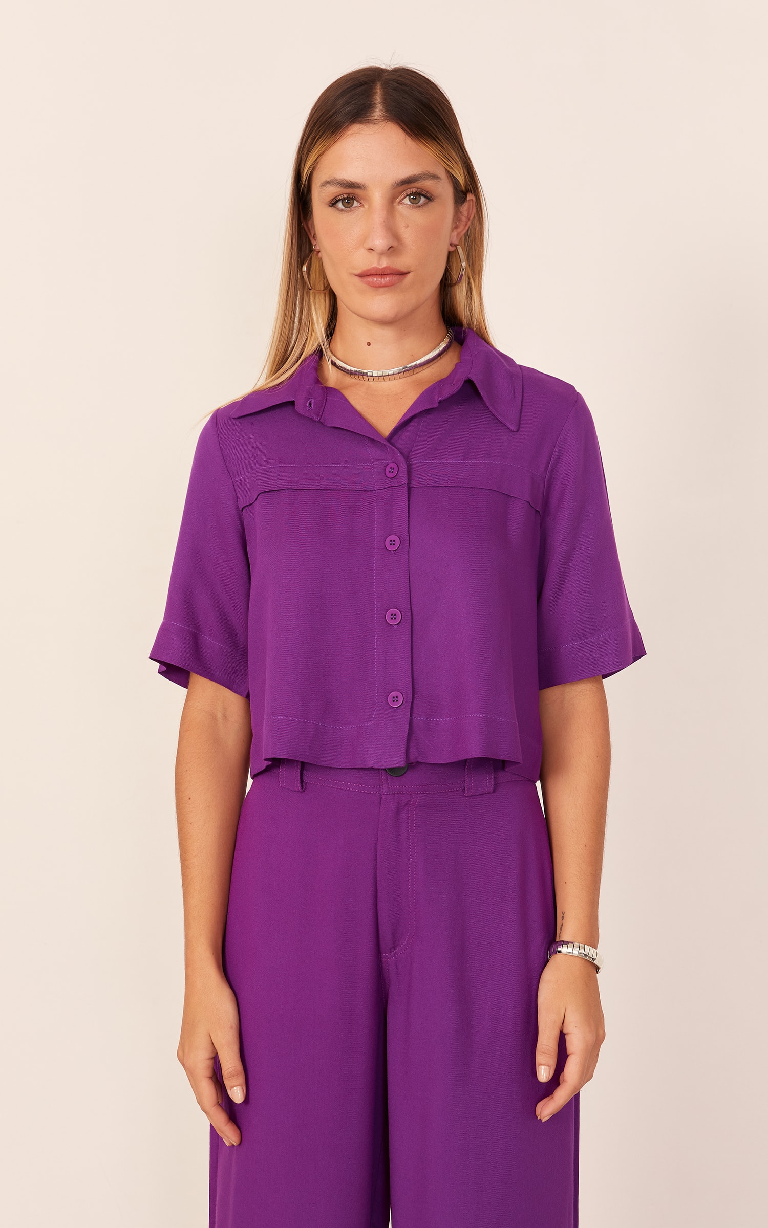Camisa Oasis Roxo