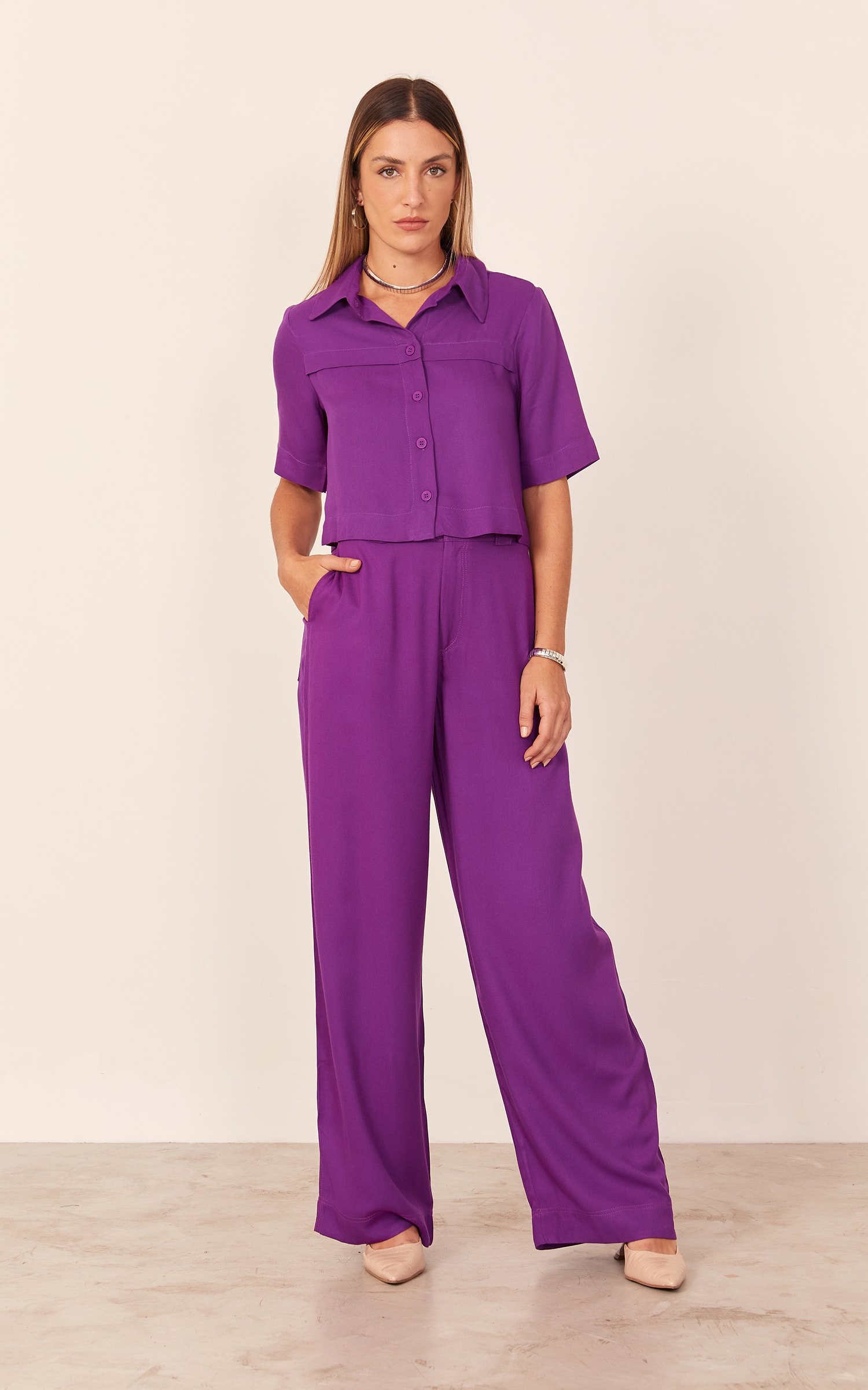 Camisa Oasis Roxo