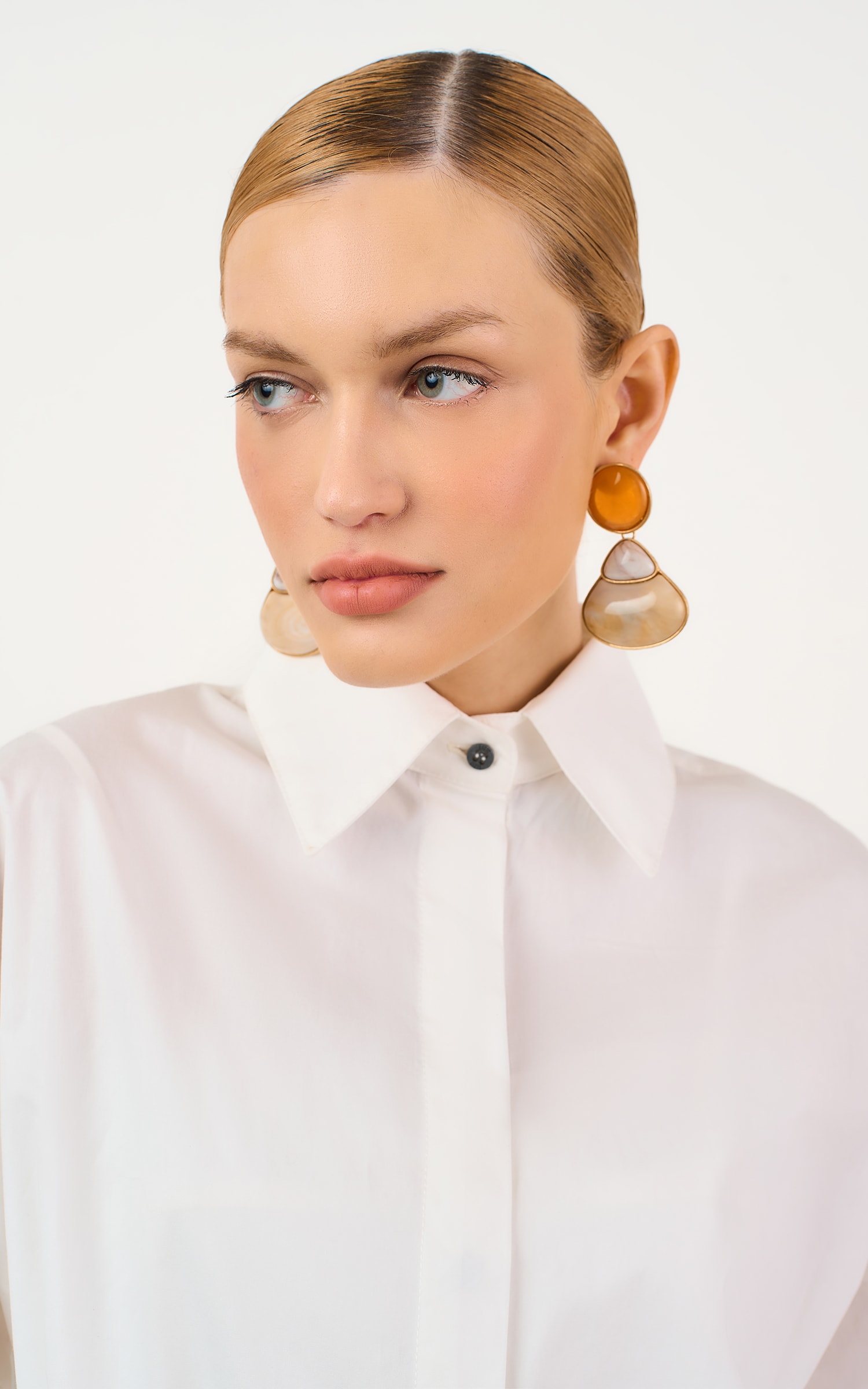 Camisa Over Crema Off White