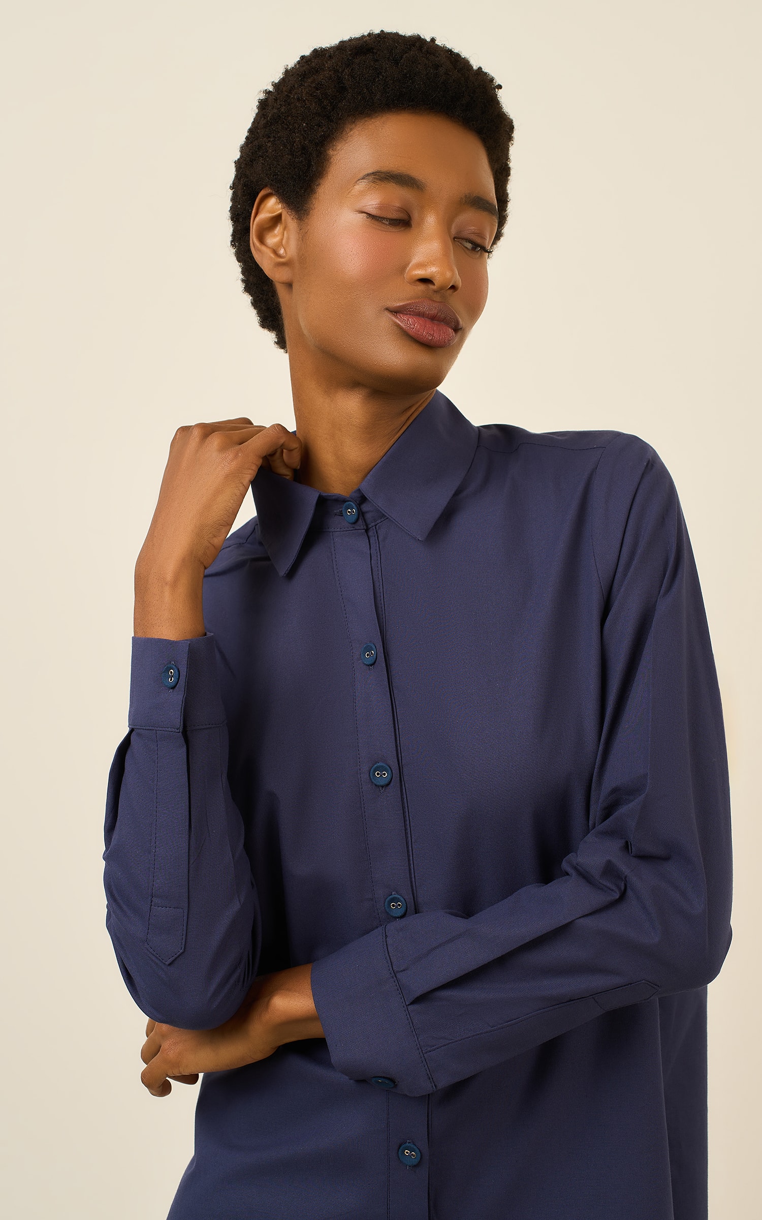 Camisa Over Poetic Marinho