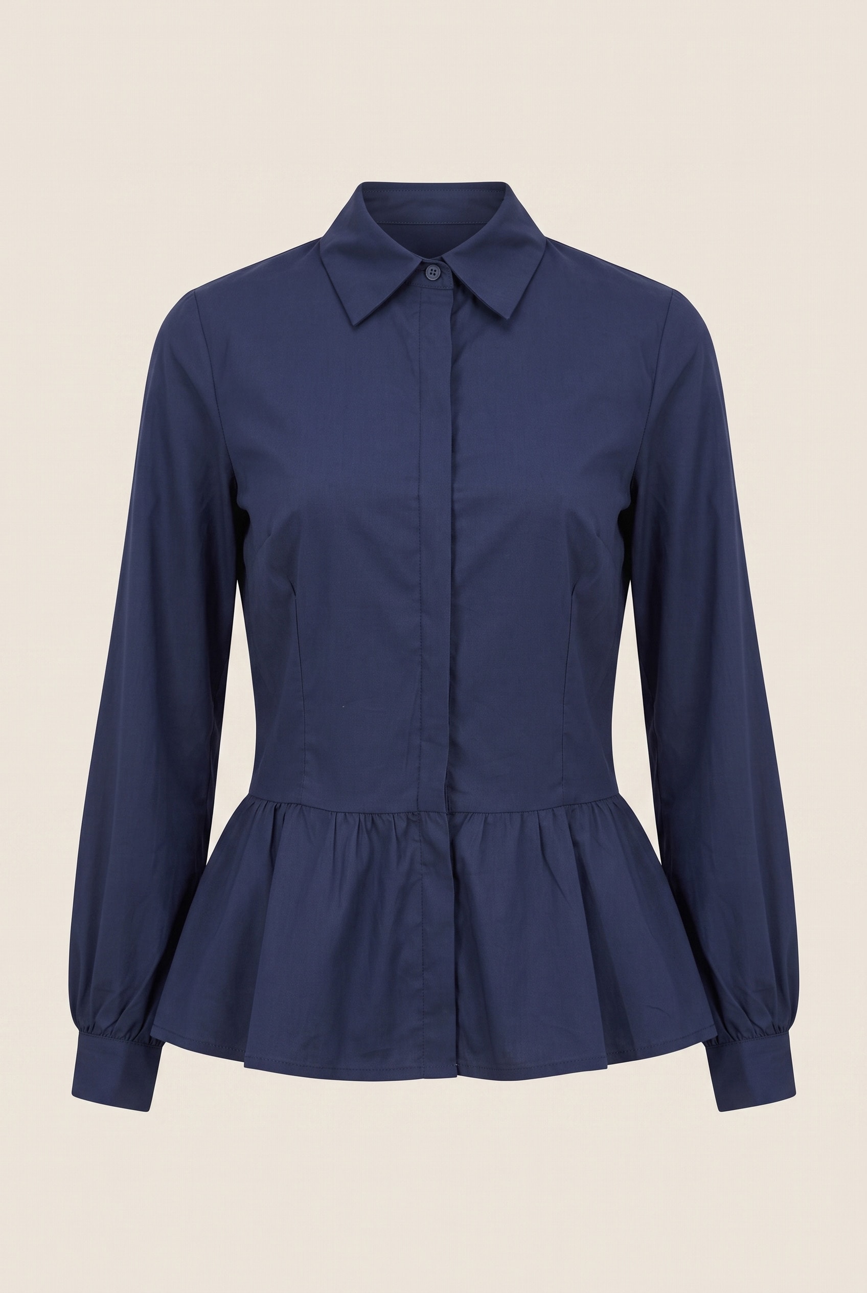 Camisa Peplum Groove Marinho