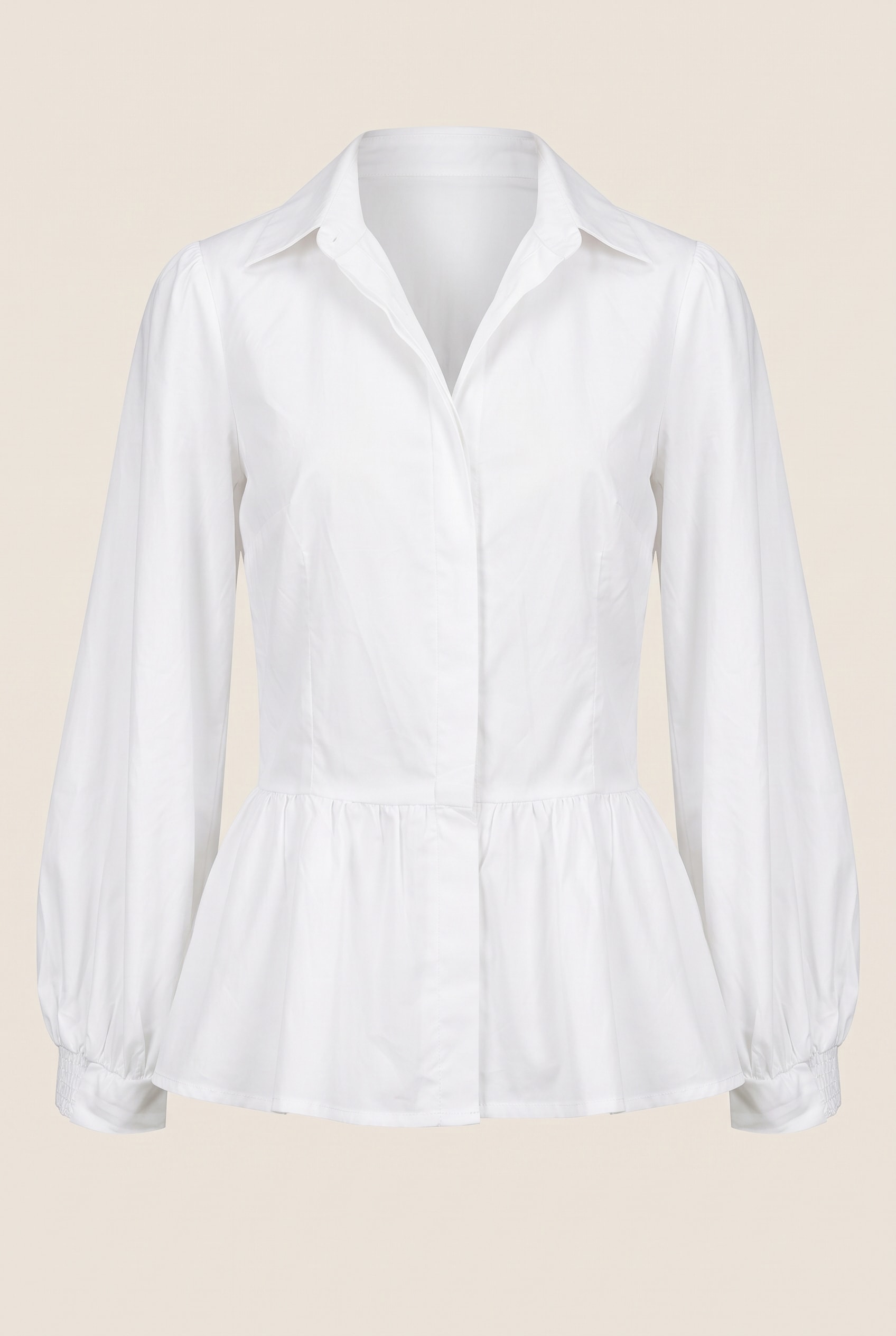 Camisa Peplum Groove Off White