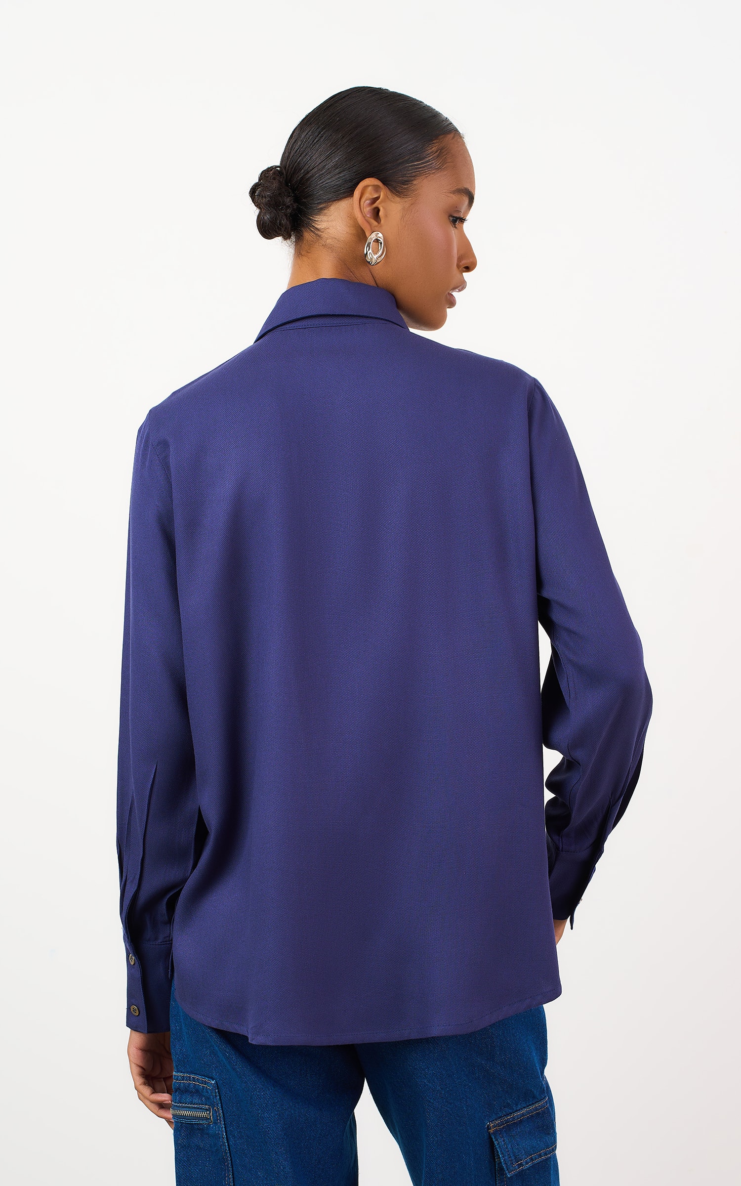 Camisa Textura Marinho